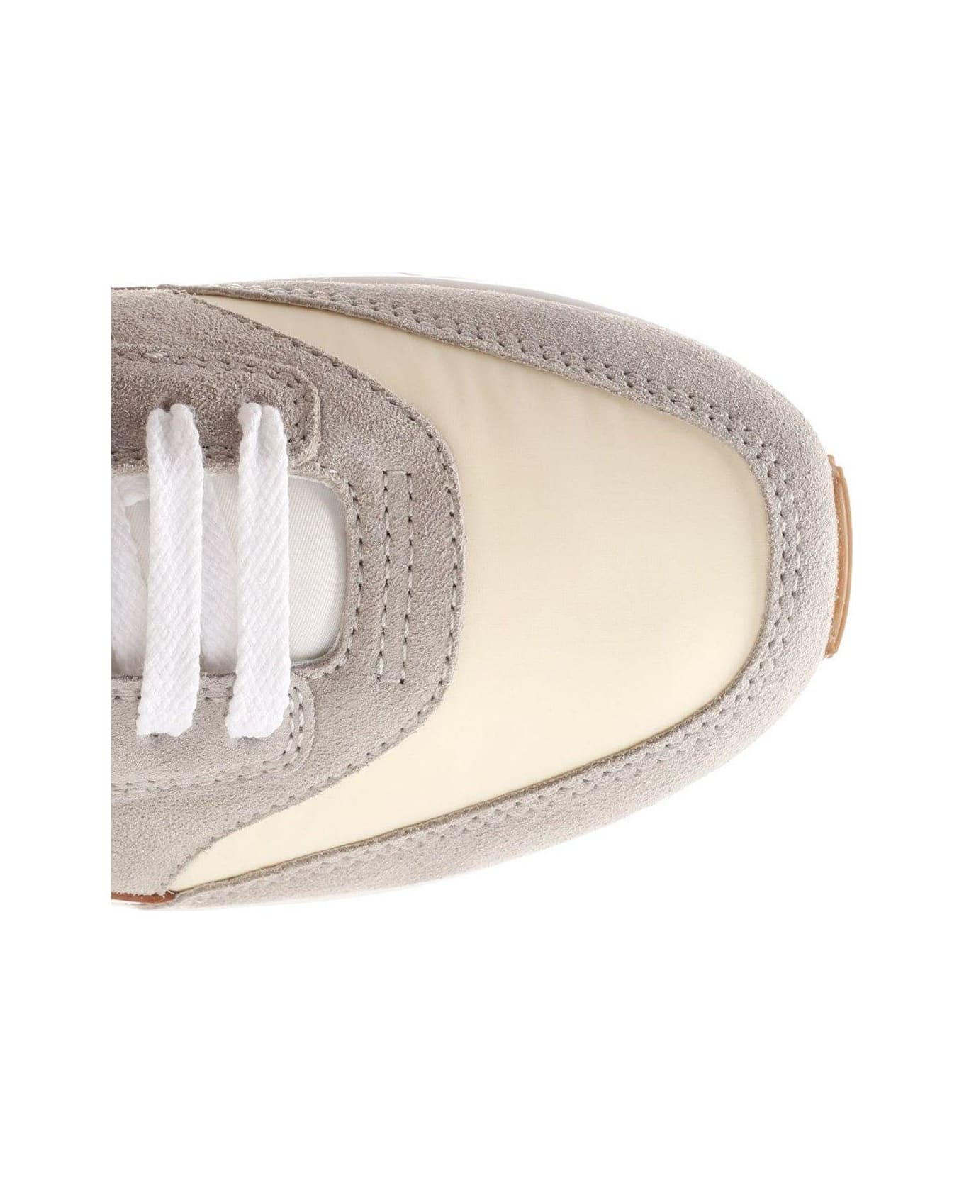 Saint Laurent Bump Lace-up Sneakers - WHITE