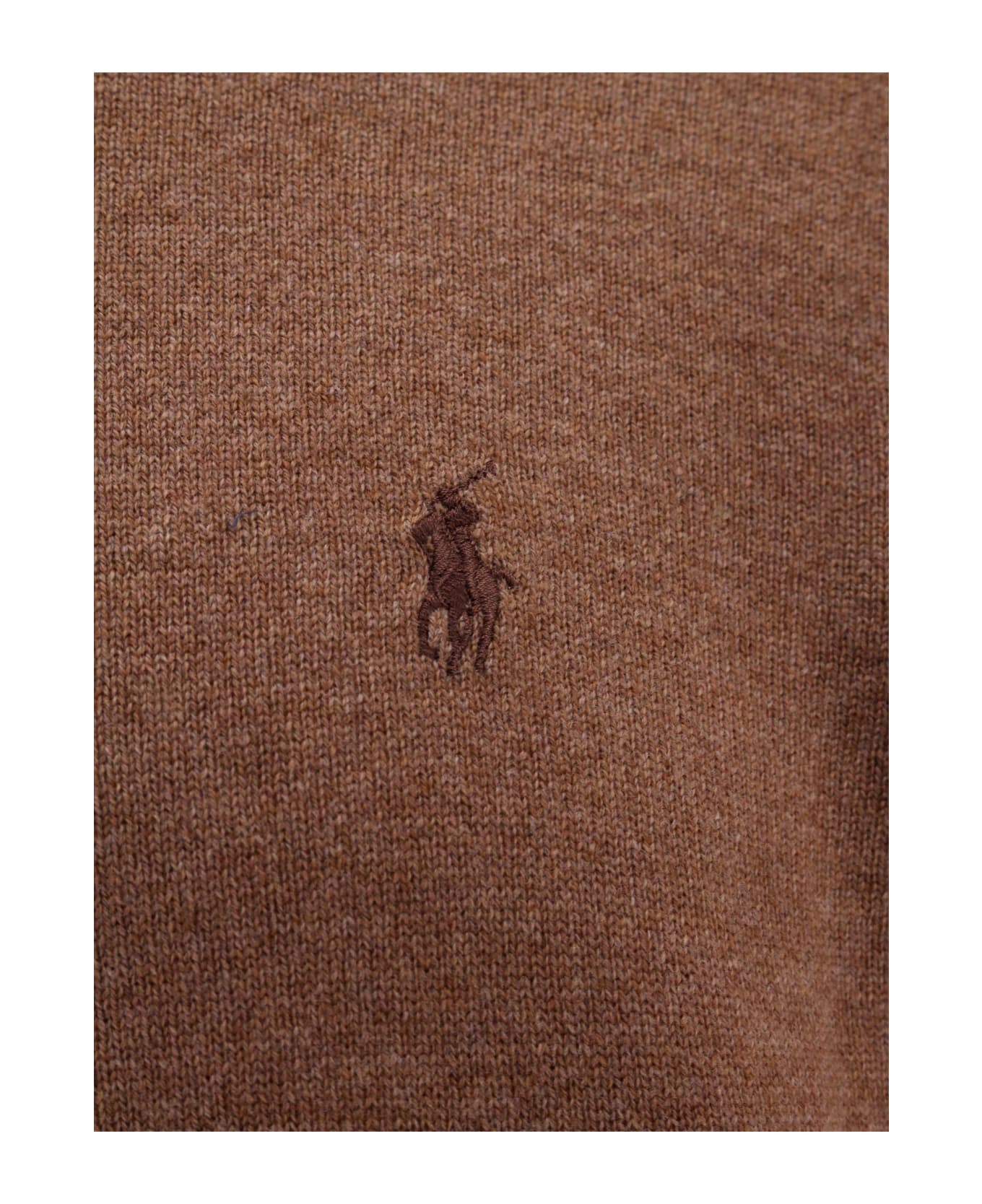 Polo Ralph Lauren Beige Wool Sweater - Brown ニットウェア