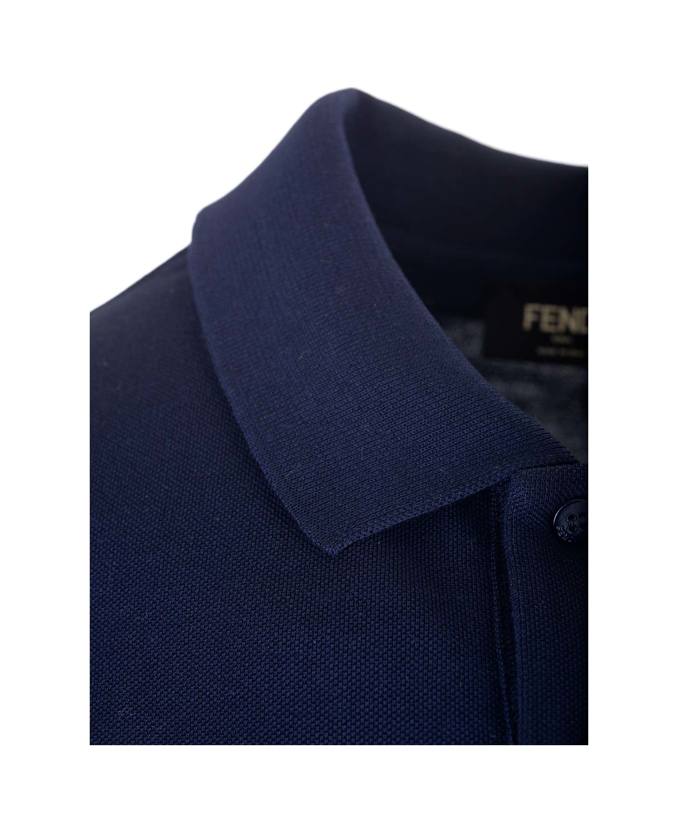 Fendi Cotton Polo - Blu Navy ポロシャツ