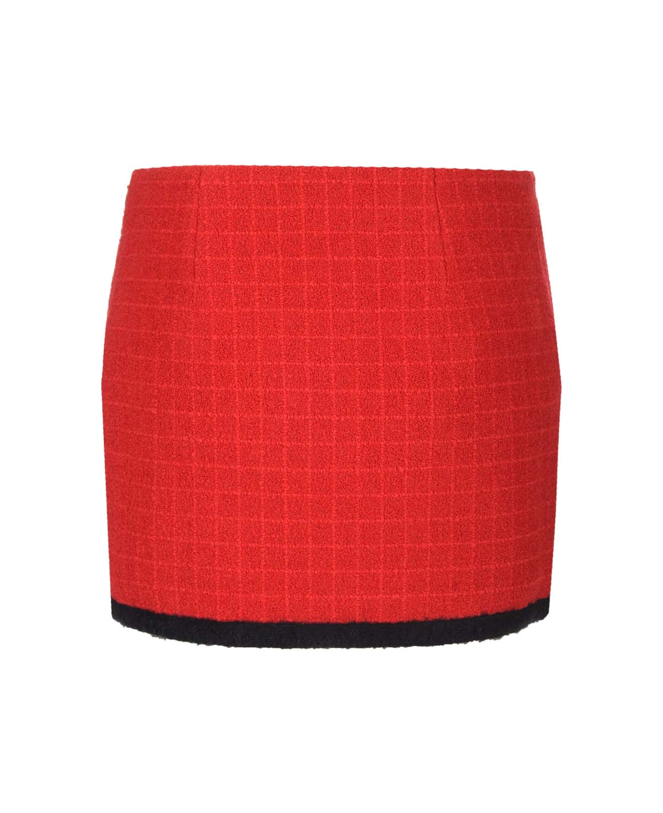 Alessandra Rich Tweed Mini Skirt - Red スカート