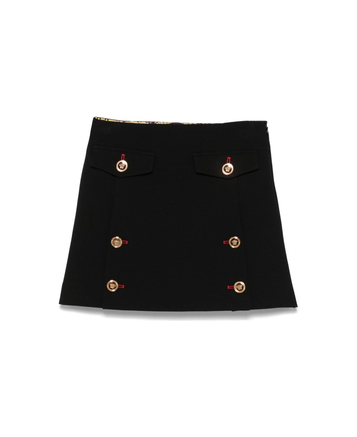 Versace Black Miniskirt Girl - Black ボトムス