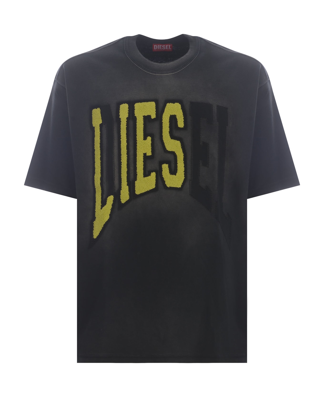 Diesel T-wash-n Crewneck T-shirt - BLACK Tシャツ