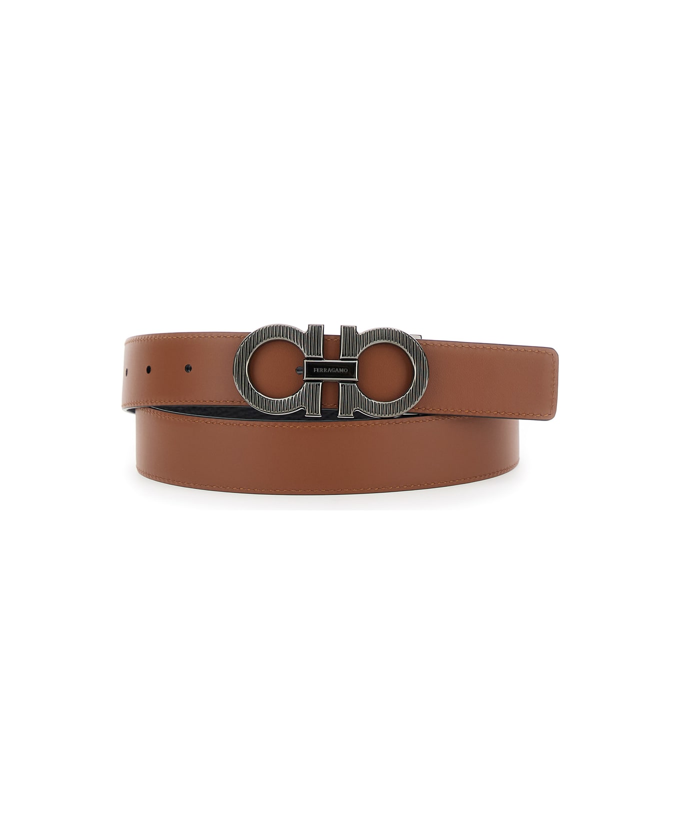 Ferragamo Double Adjus - Black