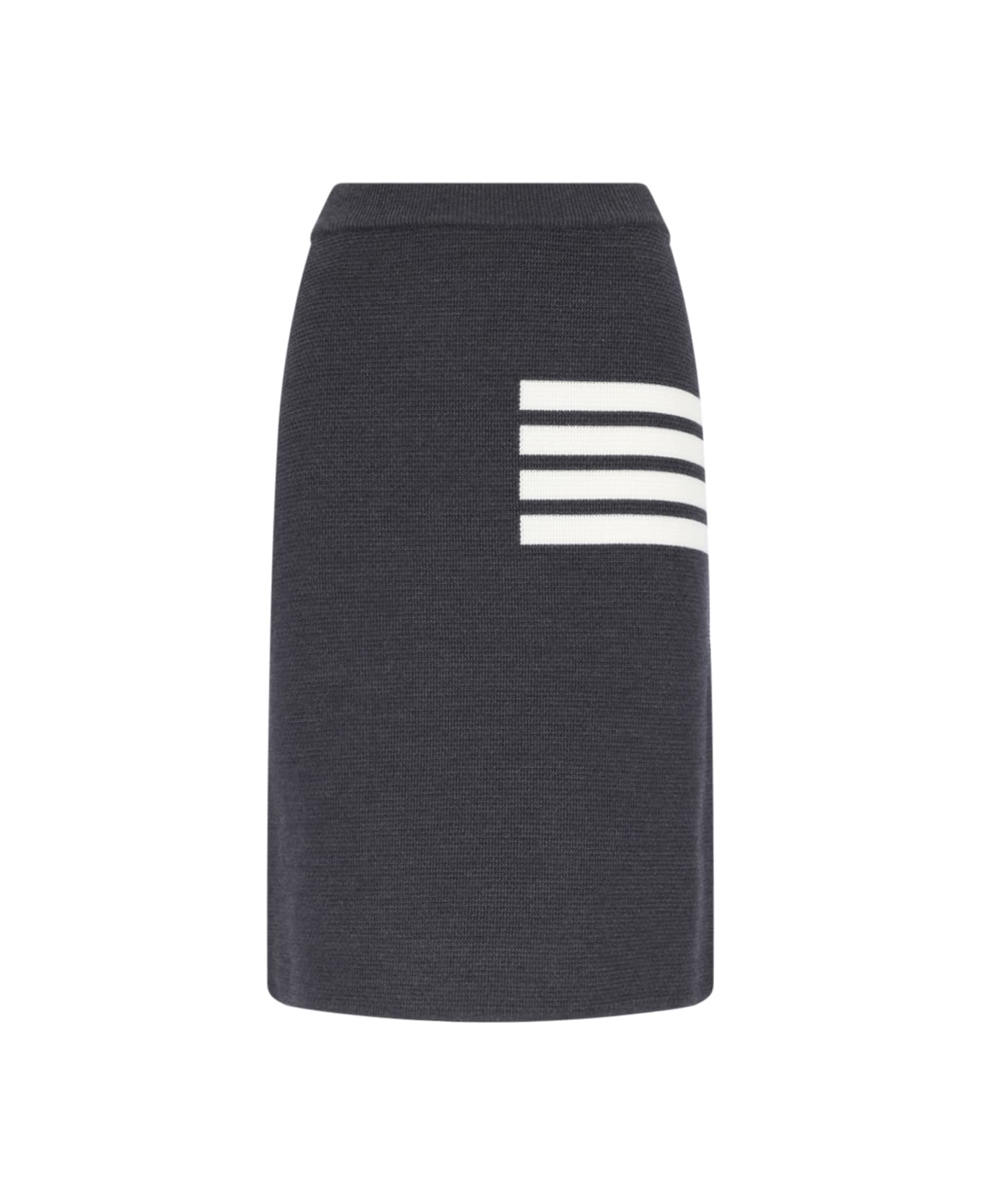 Thom Browne '4-bar' Midi Skirt - Grey