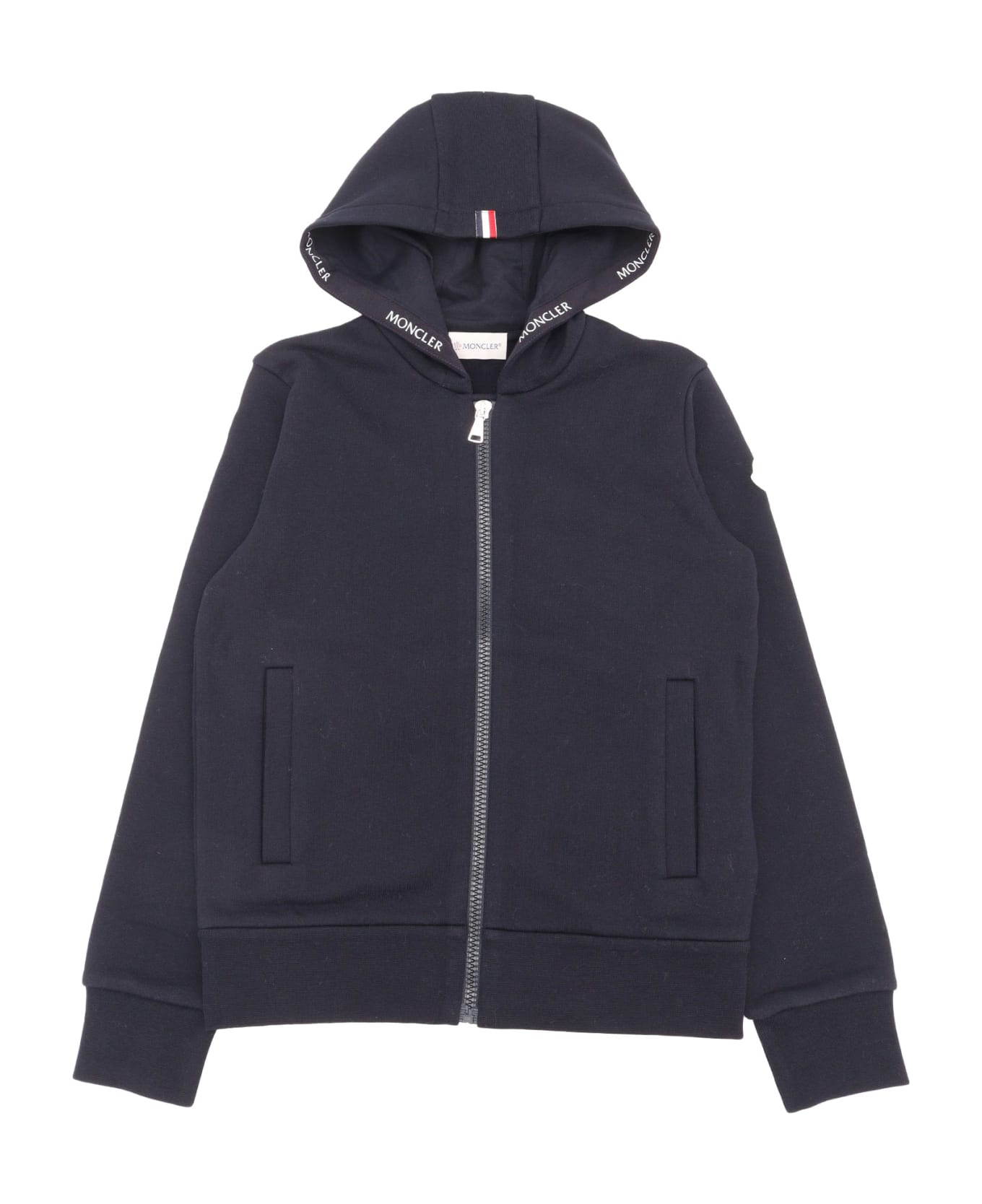 Moncler Zip Up Cardigan - BLUE