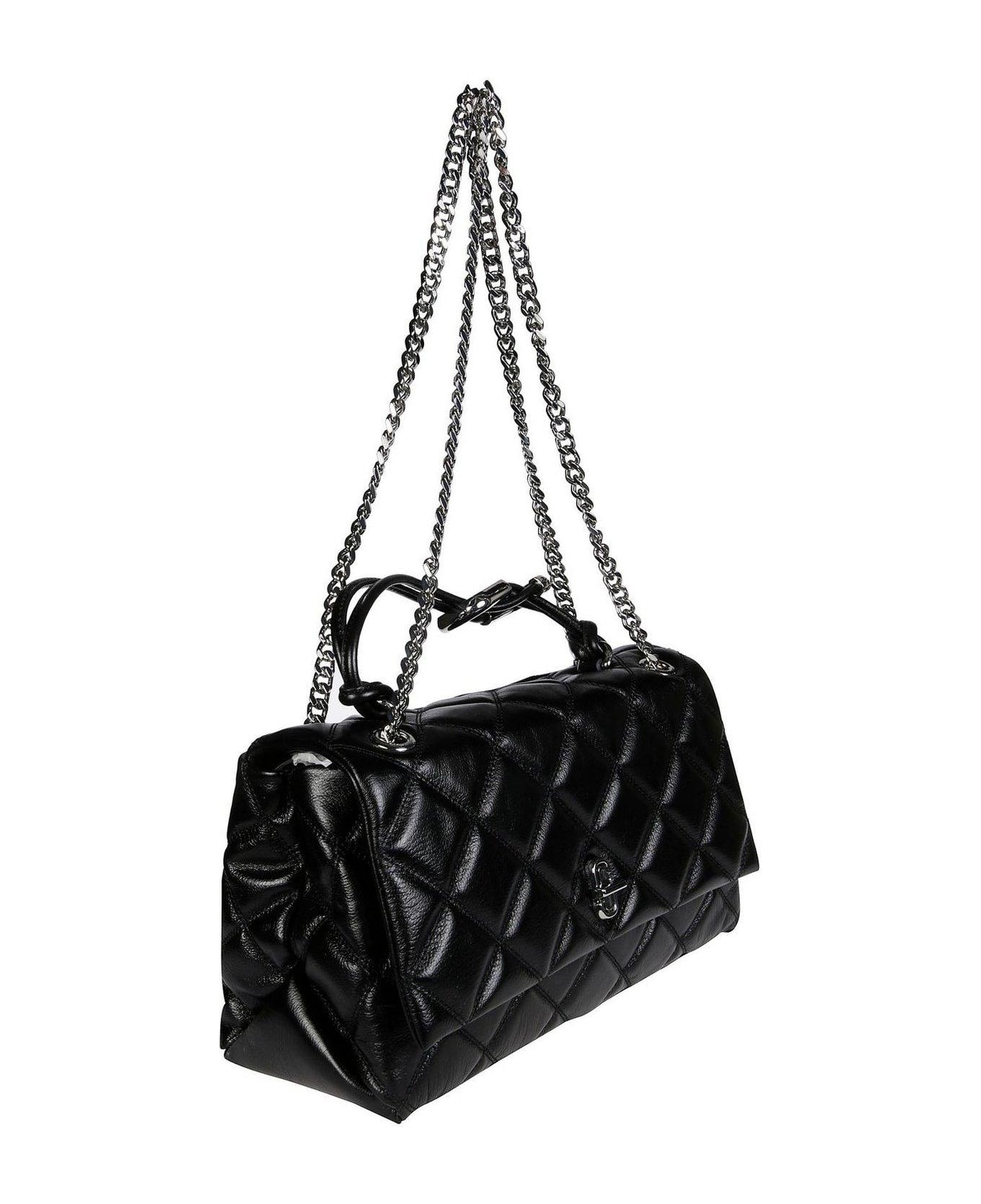 Marc Jacobs The Quilted Dual Convertible Shoulder Bag - Black