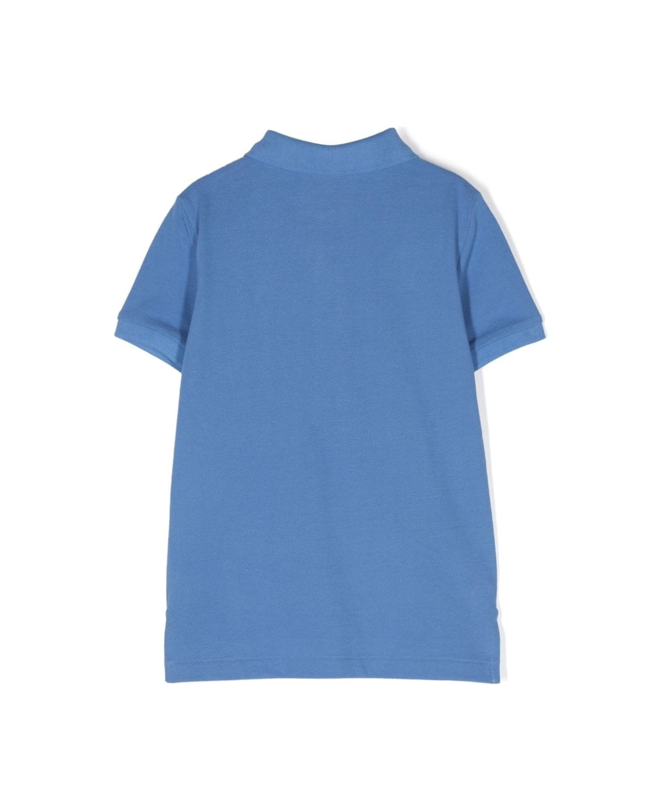 Ralph Lauren Cerulean Blue Short-sleeved Polo Shirt With Contrasting Pony - Azzurro Tシャツ＆ポロシャツ