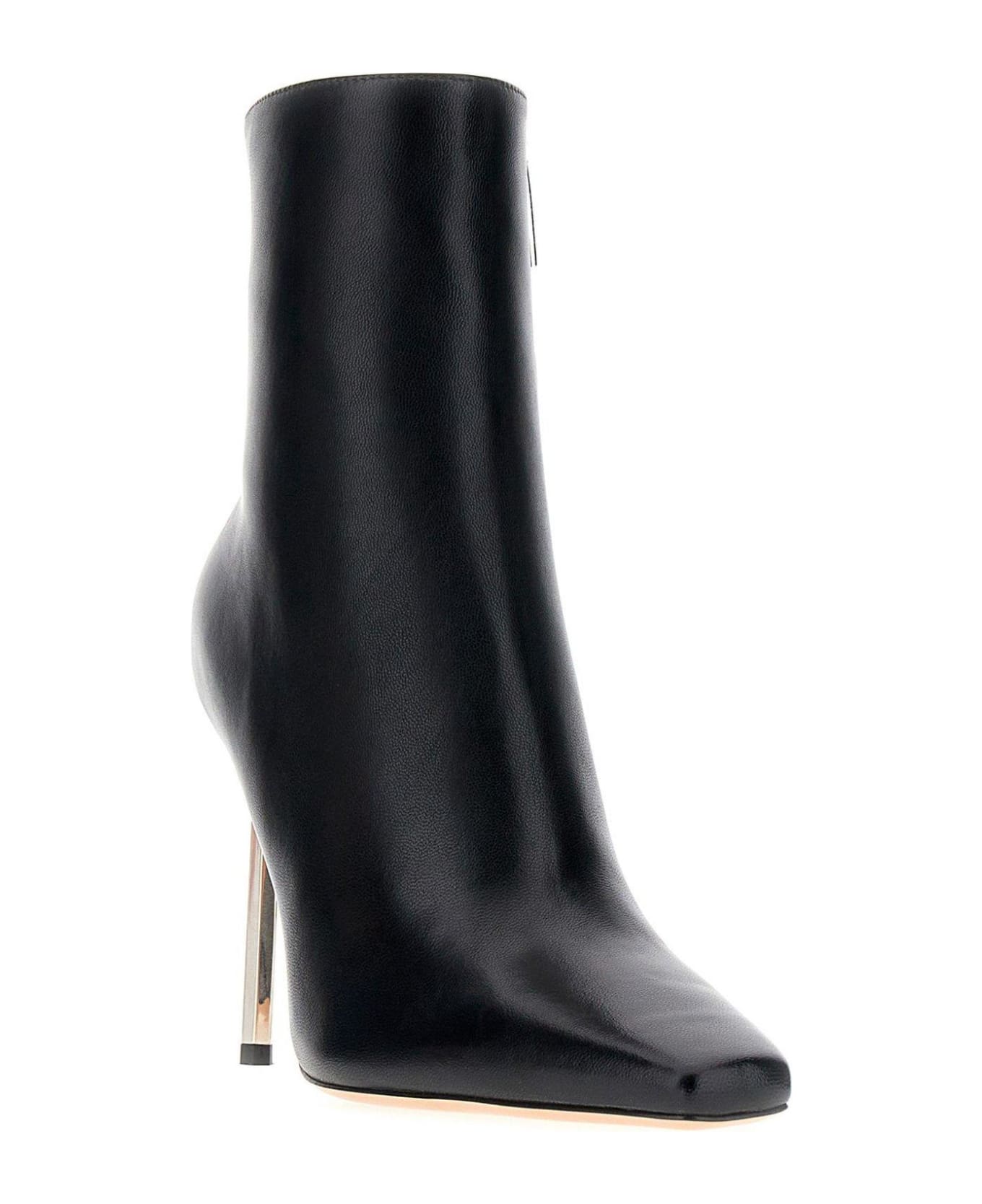 Off-White Allen Square Toe Ankle Boots - BLACK