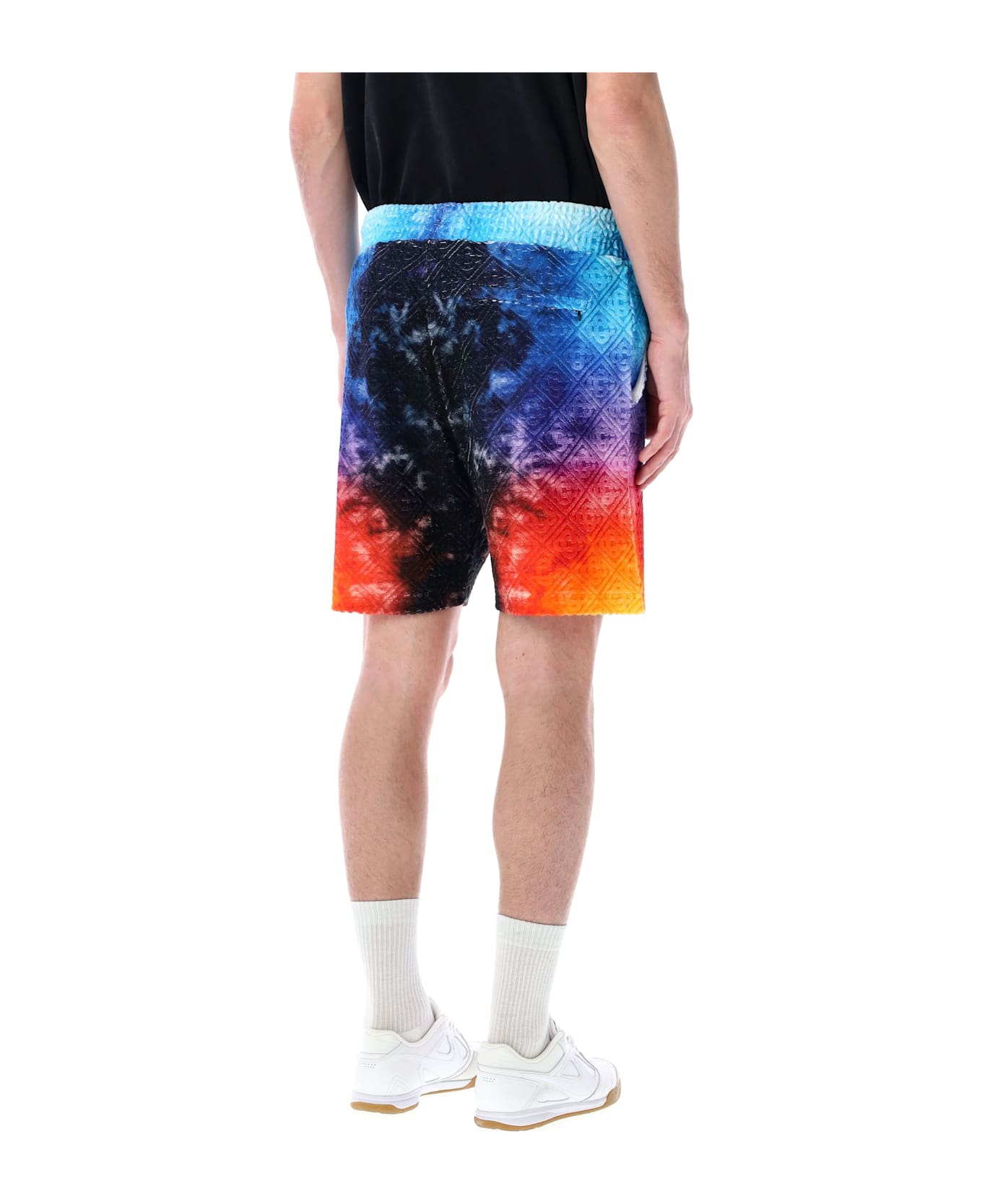 Casablanca Gradient Towelling Shorts - BLACK GRADIENT