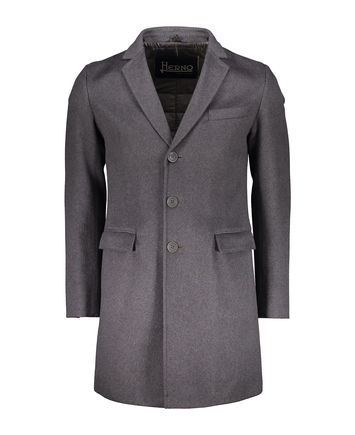 Herno Cashmere Coat - grey