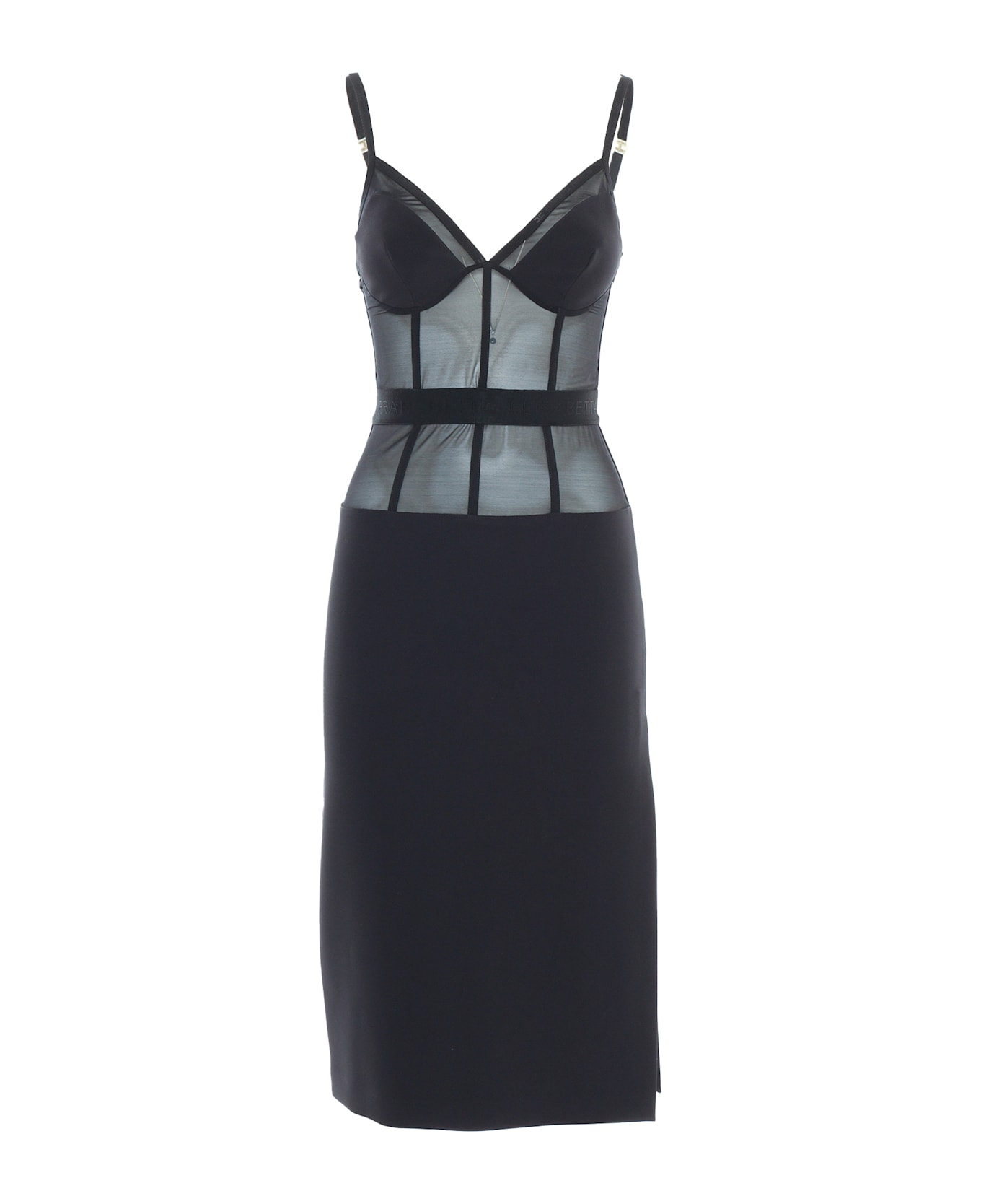 Elisabetta Franchi Black Dress - BLACK