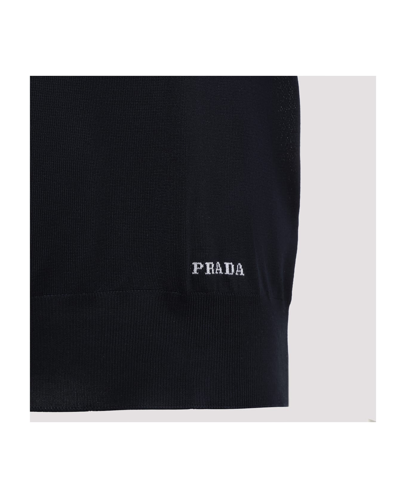 Prada Silk Polo - Blu