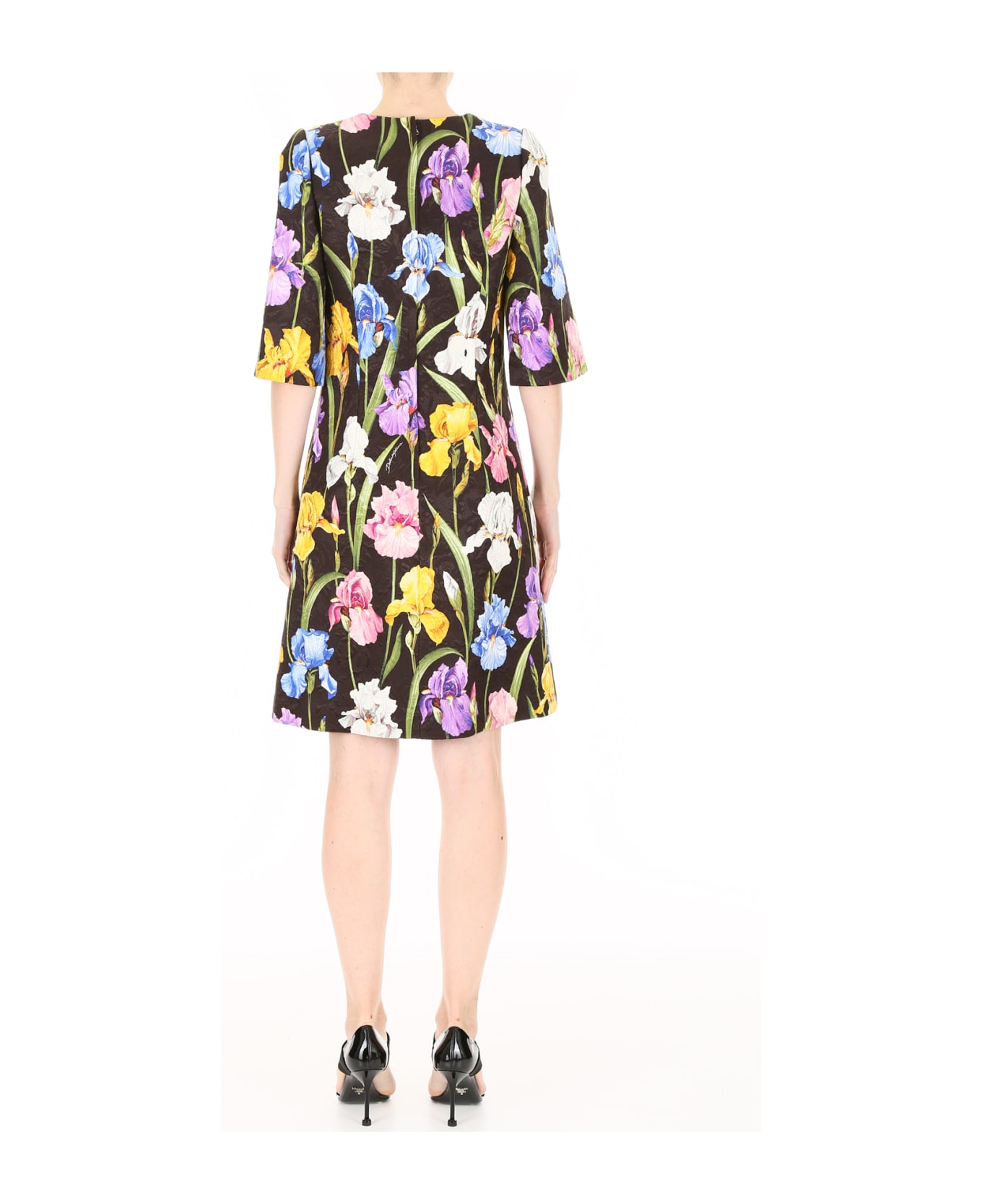 Dolce & Gabbana Iris Brocade Dress | italist
