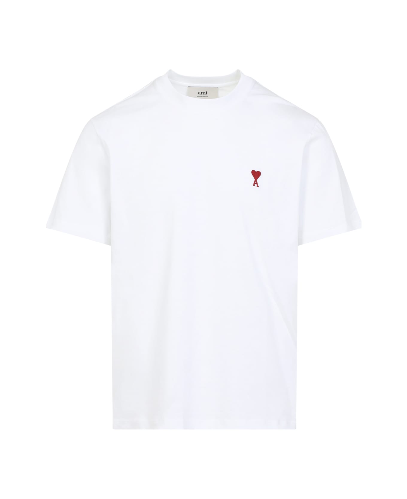 Ami Alexandre Mattiussi Classic Red T-shirt - White