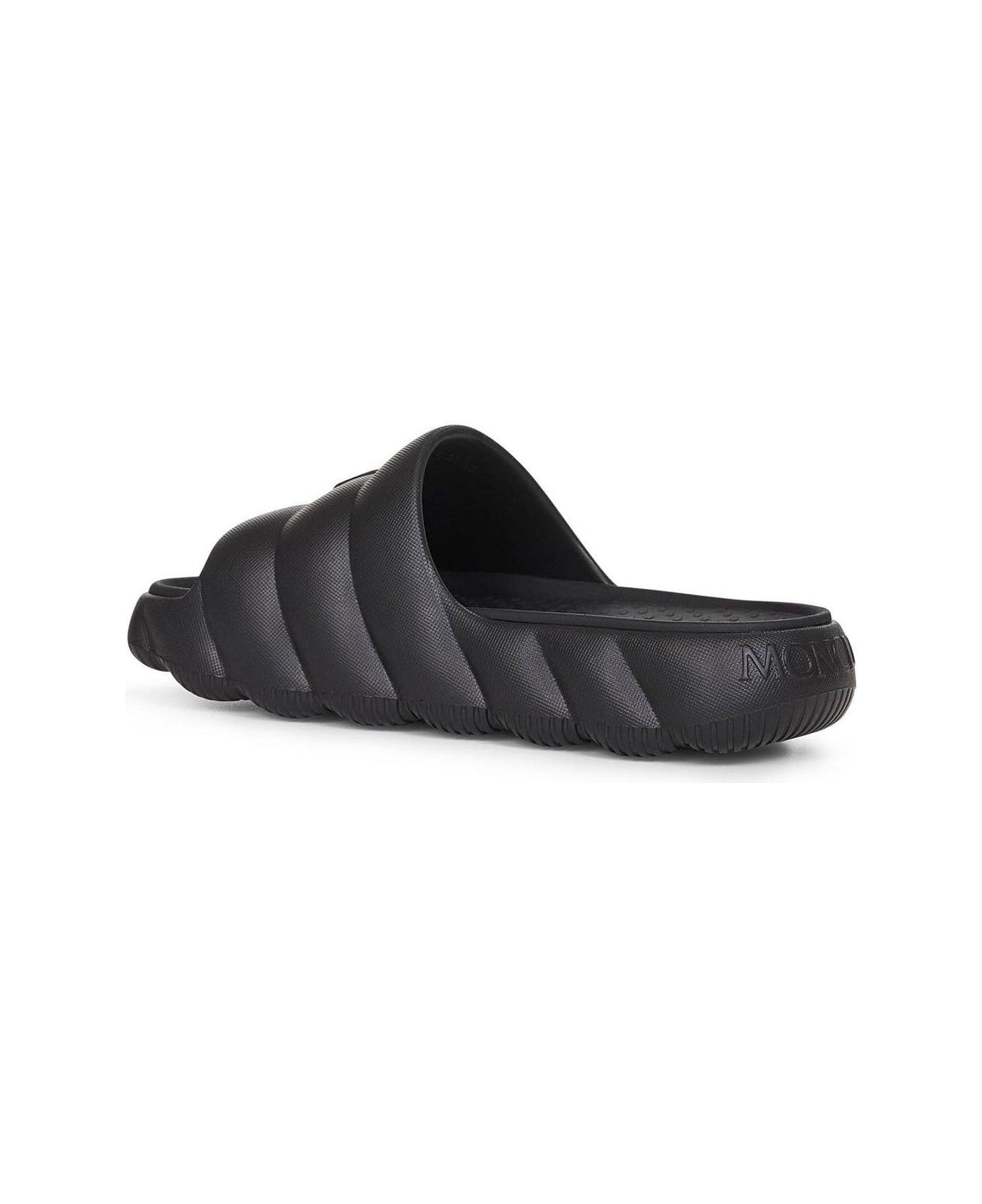 Moncler Lilo Quilted Sandals - Black