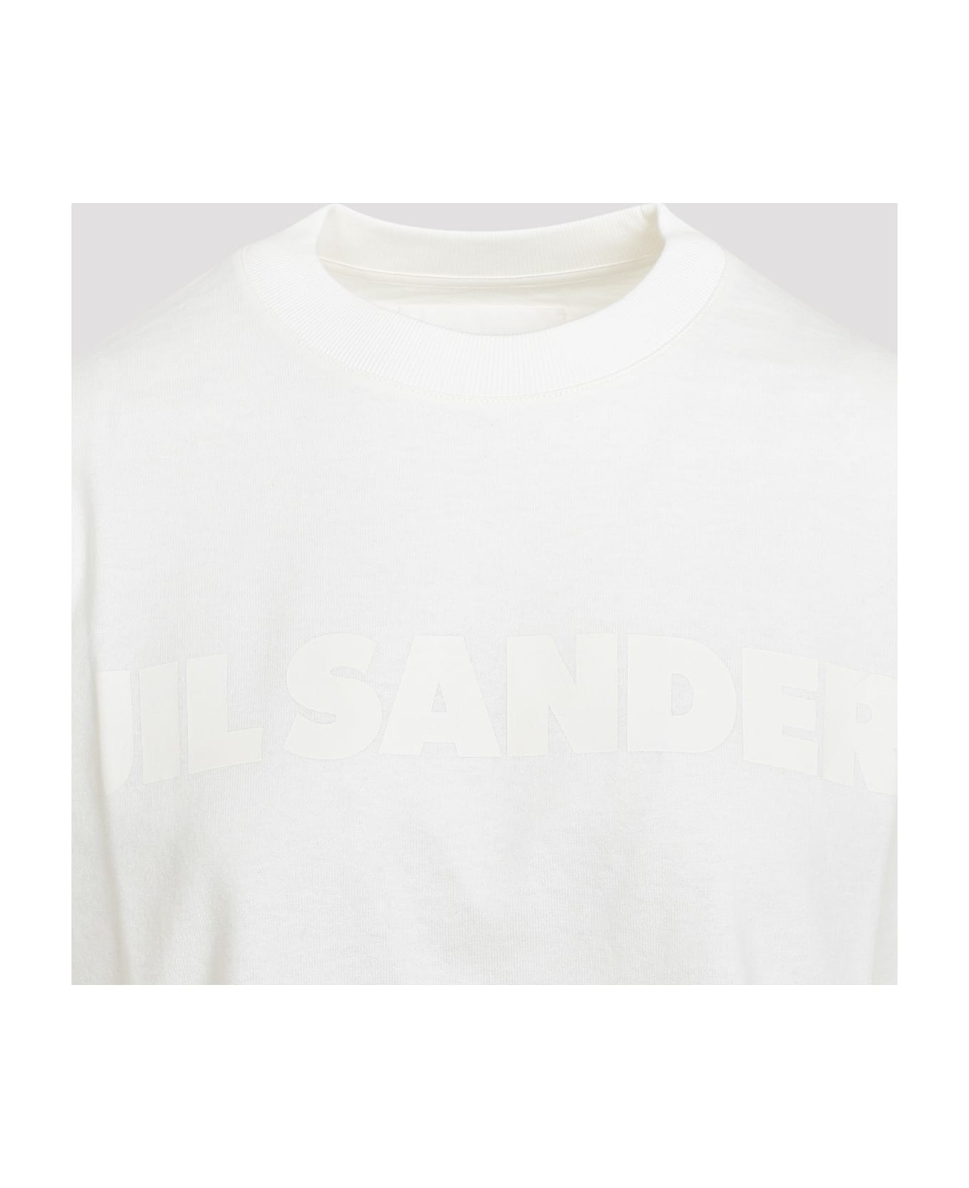 Jil Sander Logo Cotton T-shirt - Porcelain