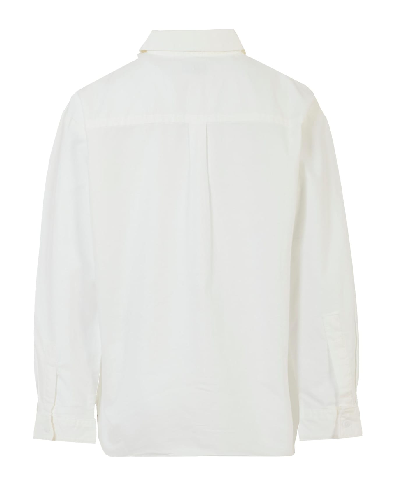Calvin Klein White Shirt For Boy With Logo - White
