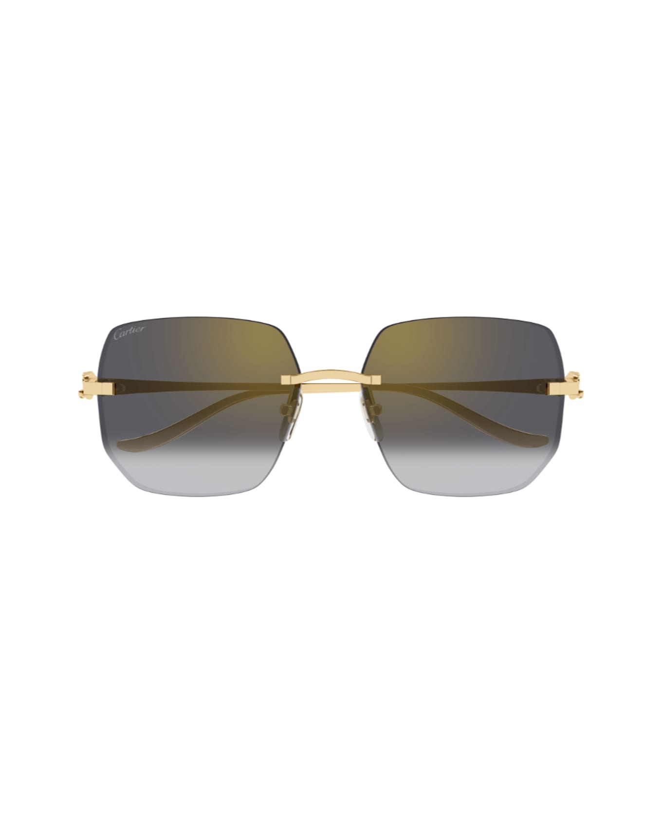 Cartier Eyewear Cartier Ct0549s Panthere De Cartier 001 Gold Grey Sunglasses - Oro