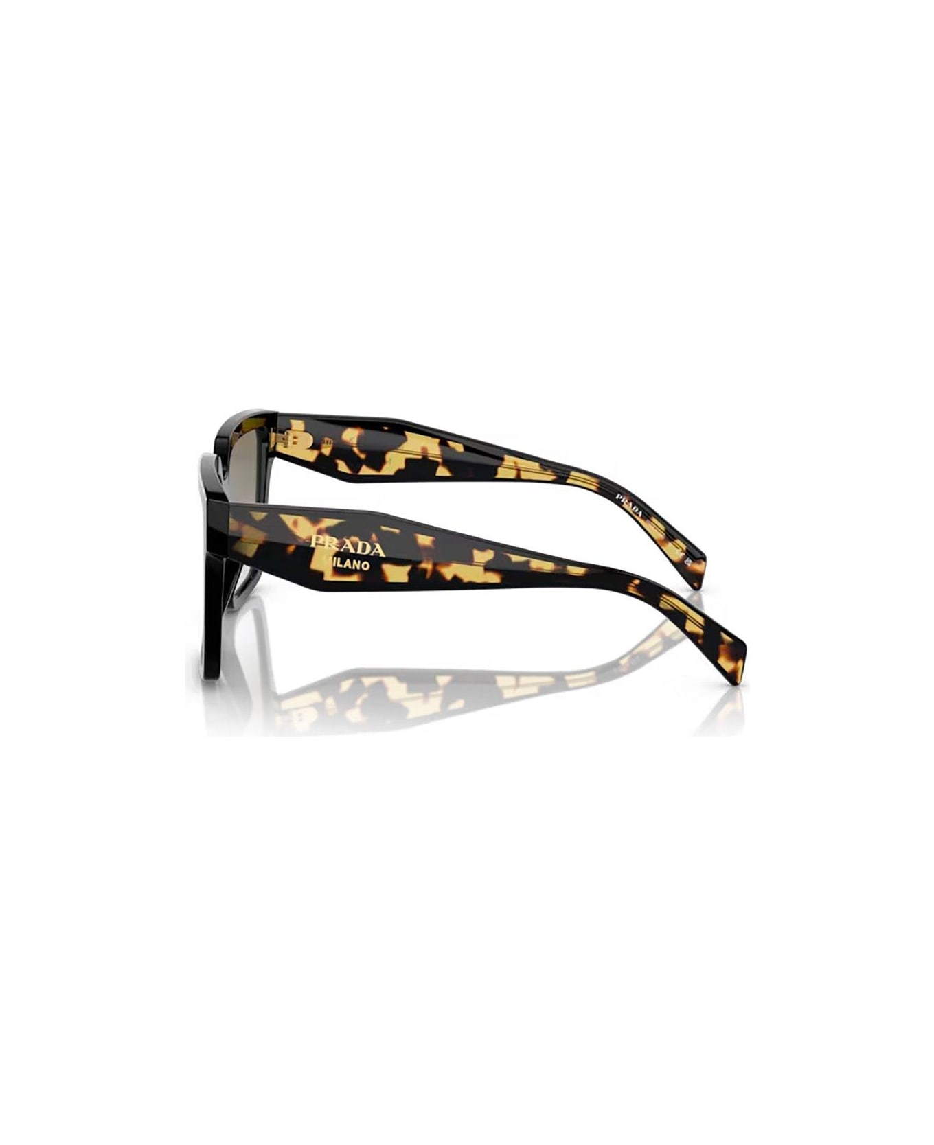 Prada Eyewear Square-frame Sunglasses Sunglasses - 1AB0A7 BLACK