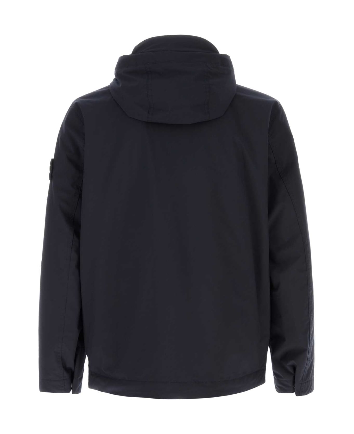 Stone Island Navy Blue Stretch Polyester Padded Jacket - NAVYBLUE