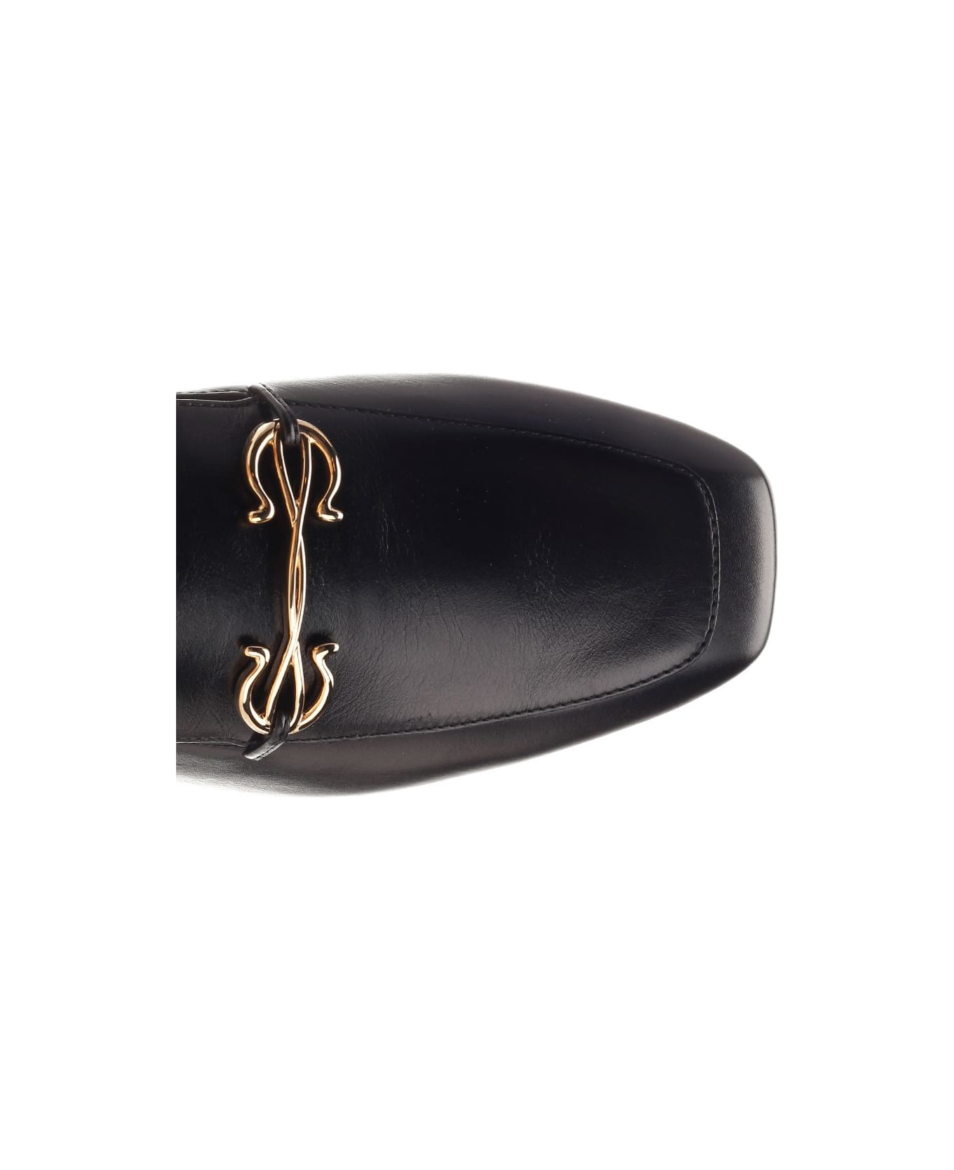 Ferragamo Gancini Ornament Loafer - Nero