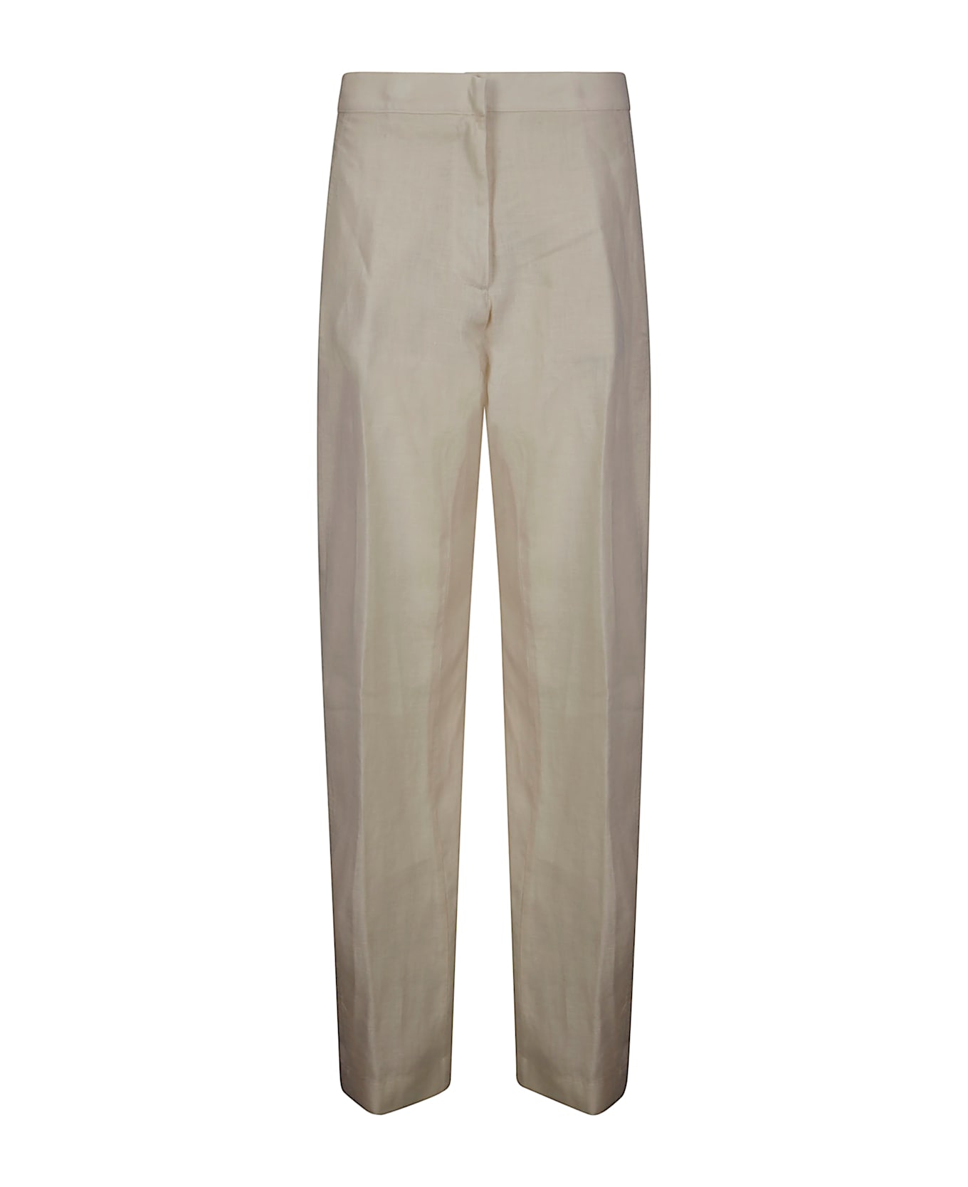 Stefano Mortari Wide Linen Pants - BEIGE