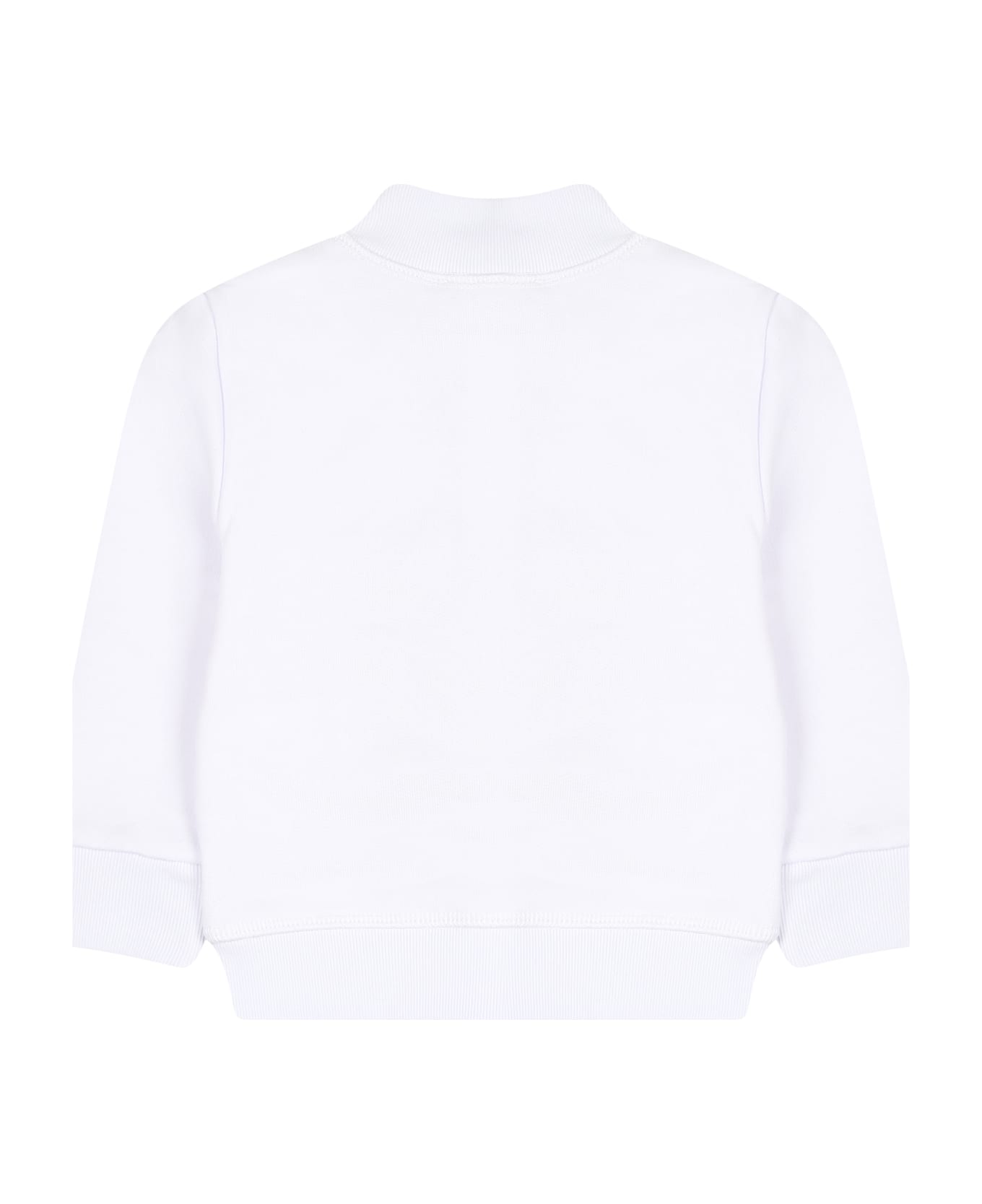 Dsquared2 White Sweatshirt For Baby Boy With Logo - White ニットウェア＆スウェットシャツ