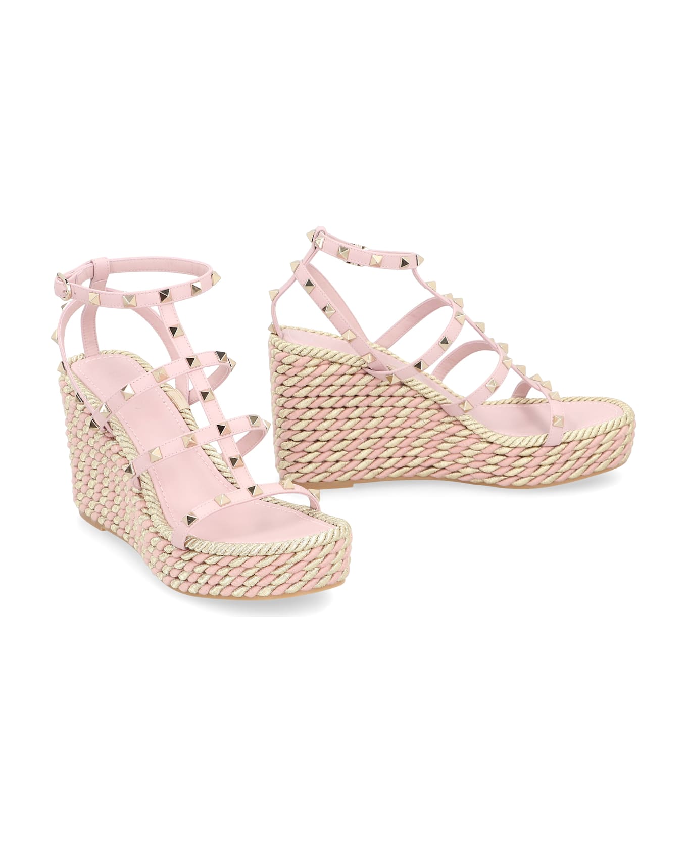Valentino Garavani Rockstud Platform Sandals - Pink