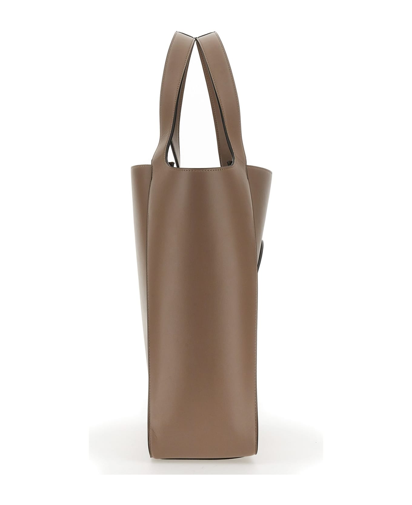 Stella McCartney Square Tote Bag With Logo - TORTORA