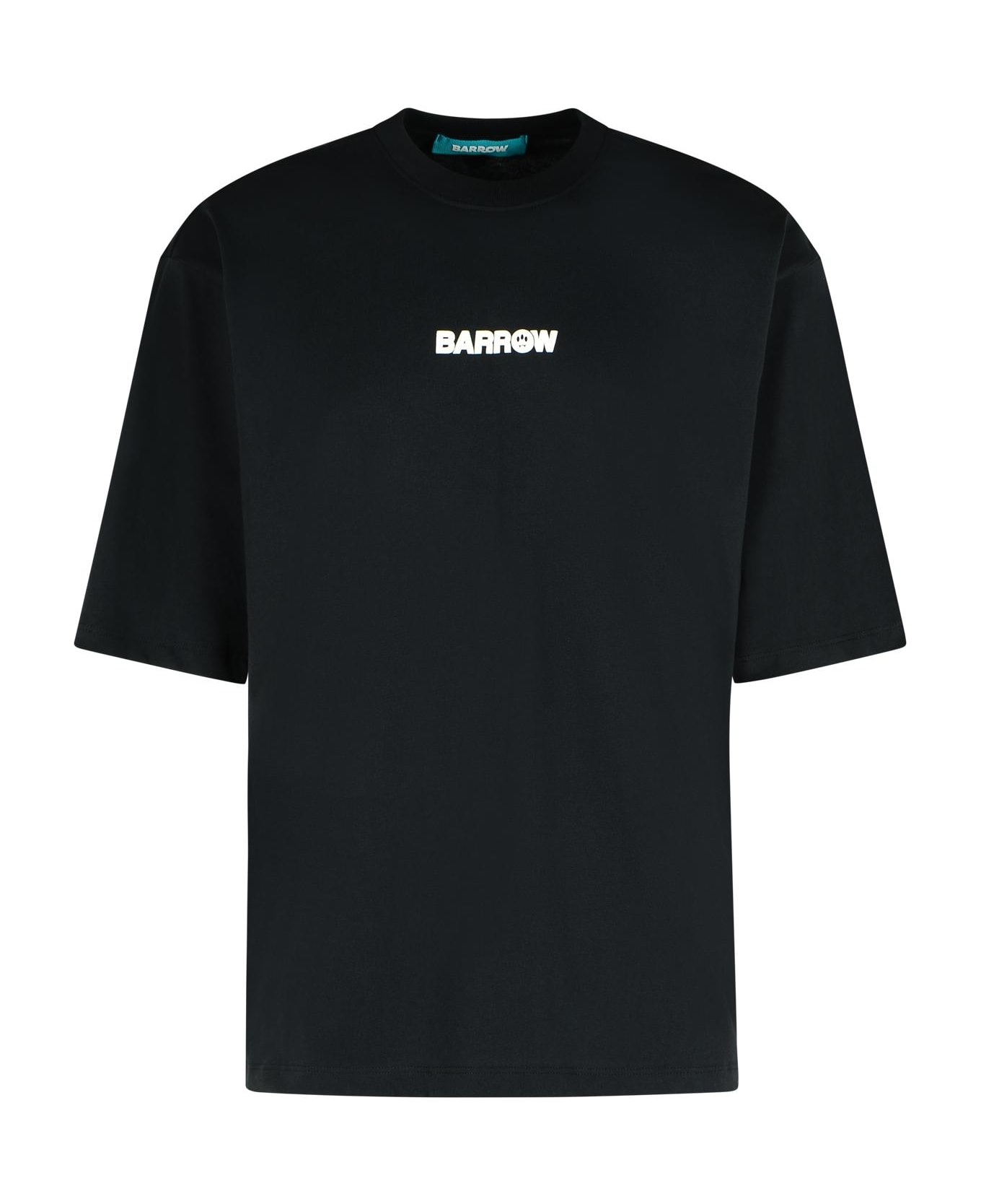 Barrow Black Cotton T-shirt - Nero