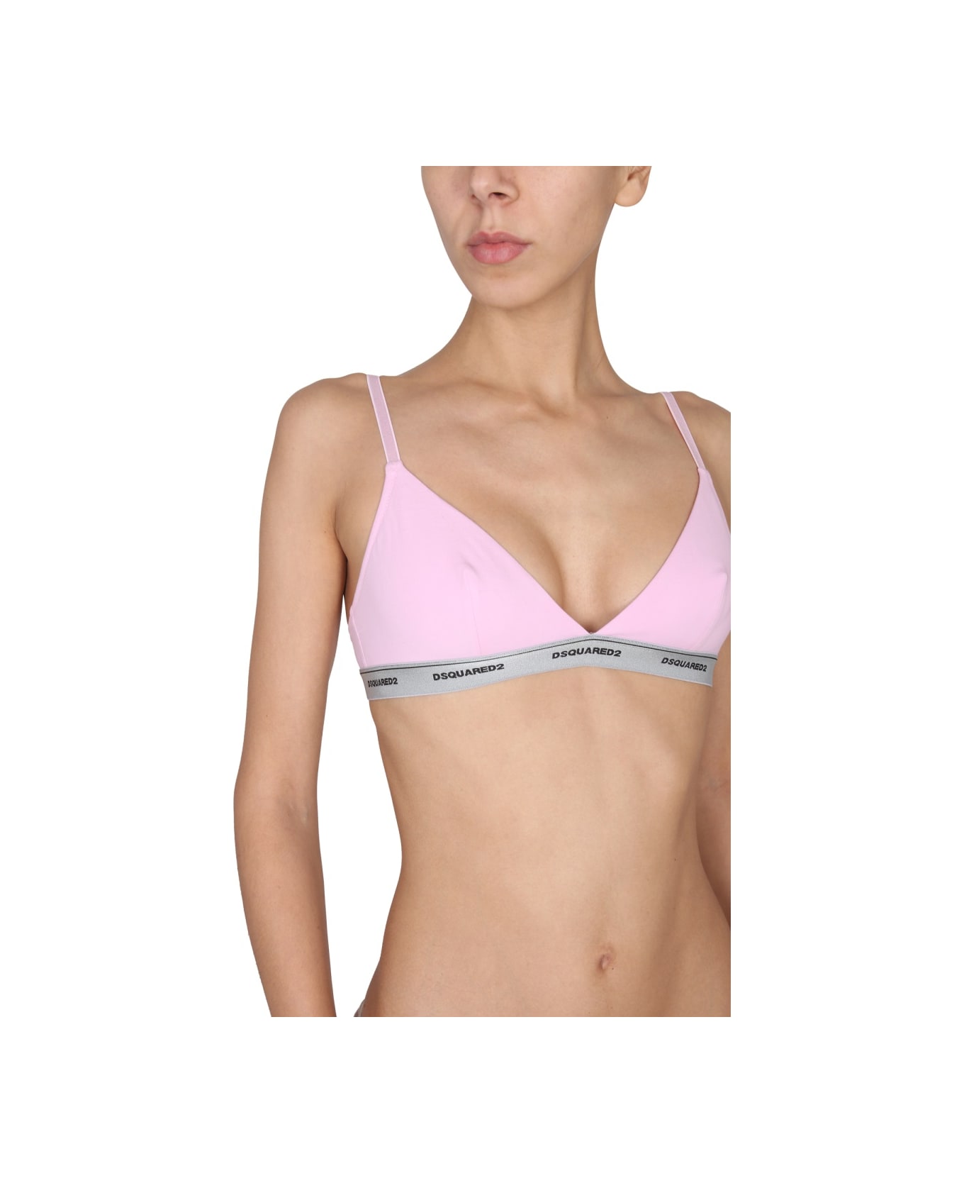 Dsquared2 Bralette With Logo - PINK
