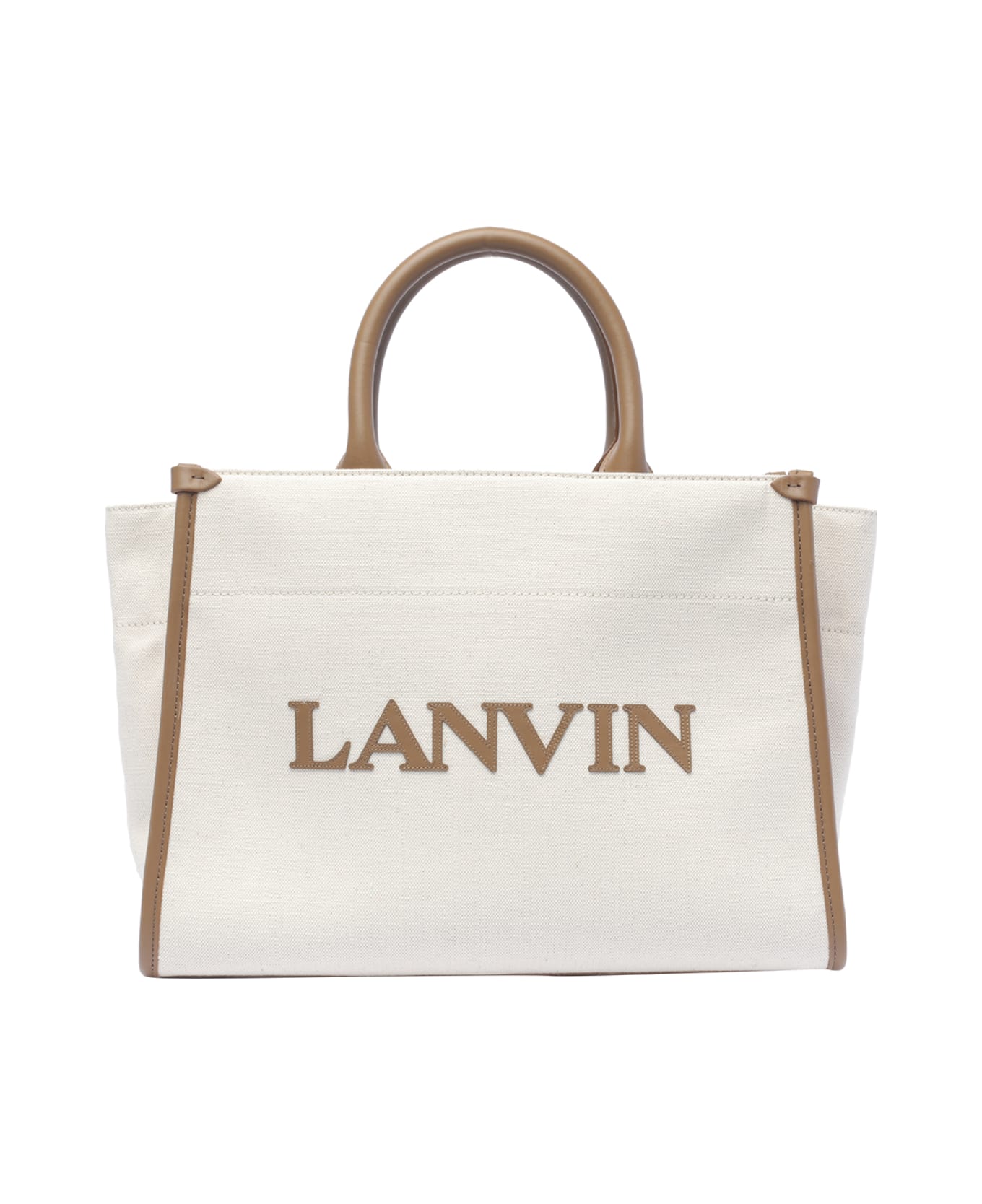 Lanvin In&out Canvas Tote Bag - Beige
