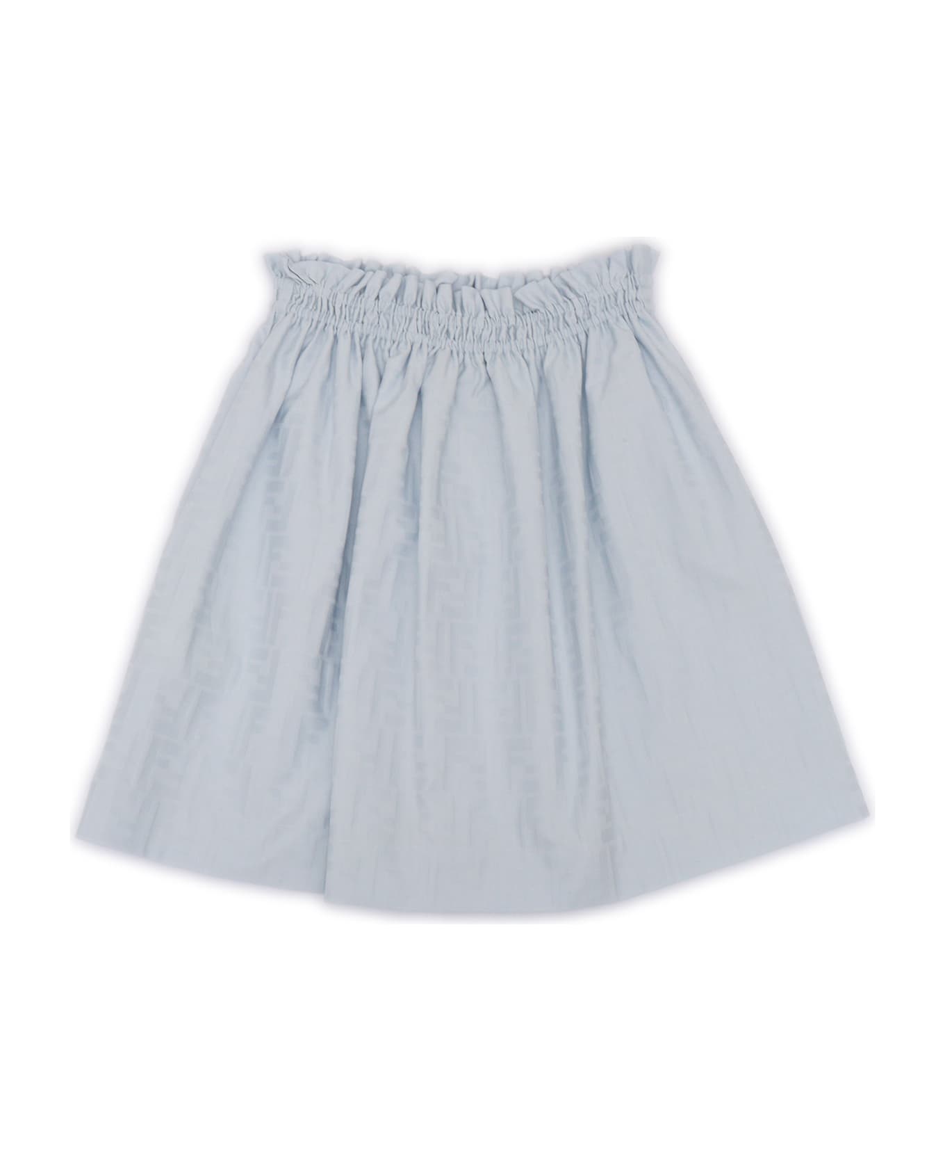 Fendi Ff Cotton Skirt - BLUE