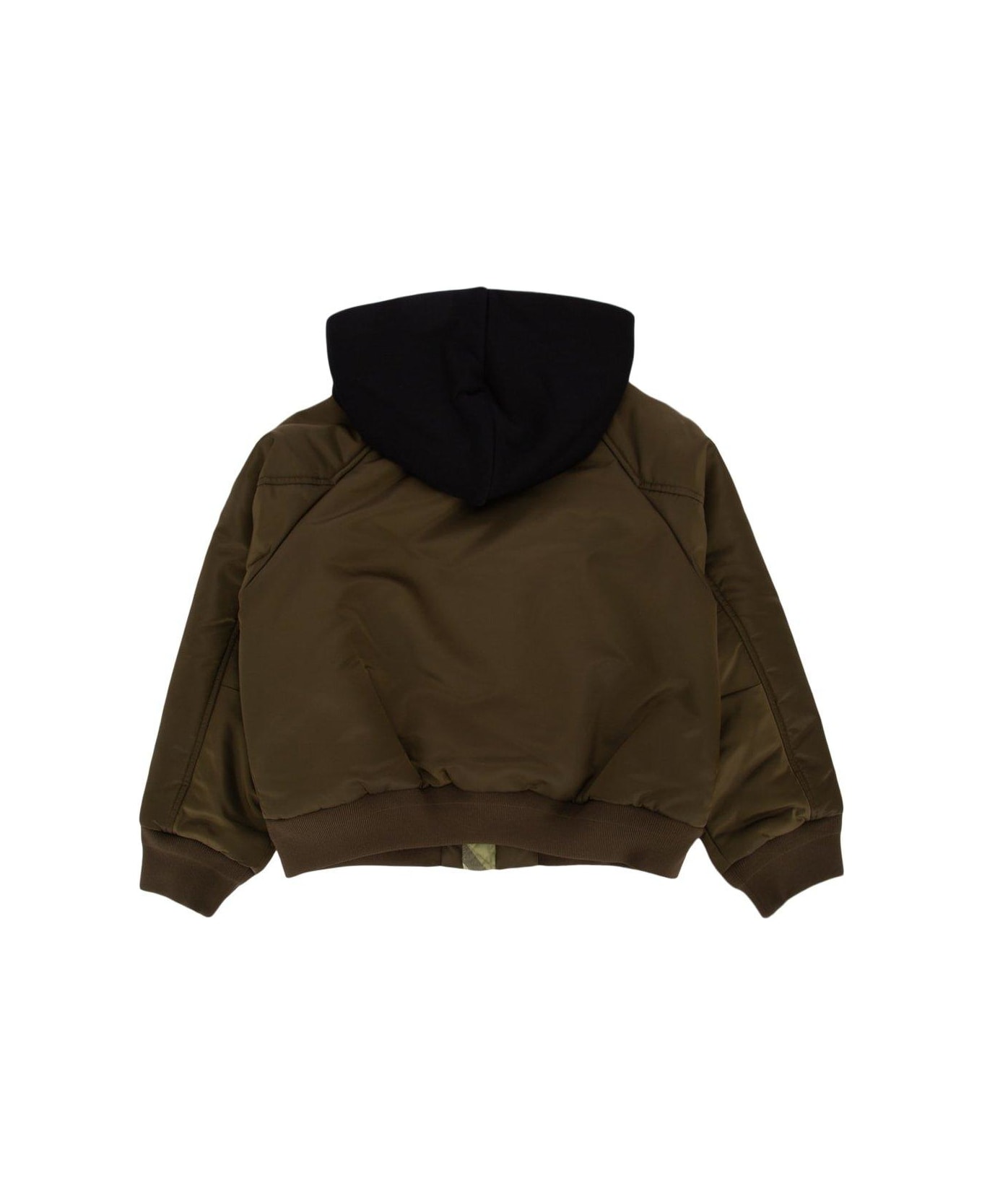Burberry Zip-up Hooded Jacket - Verde コート＆ジャケット