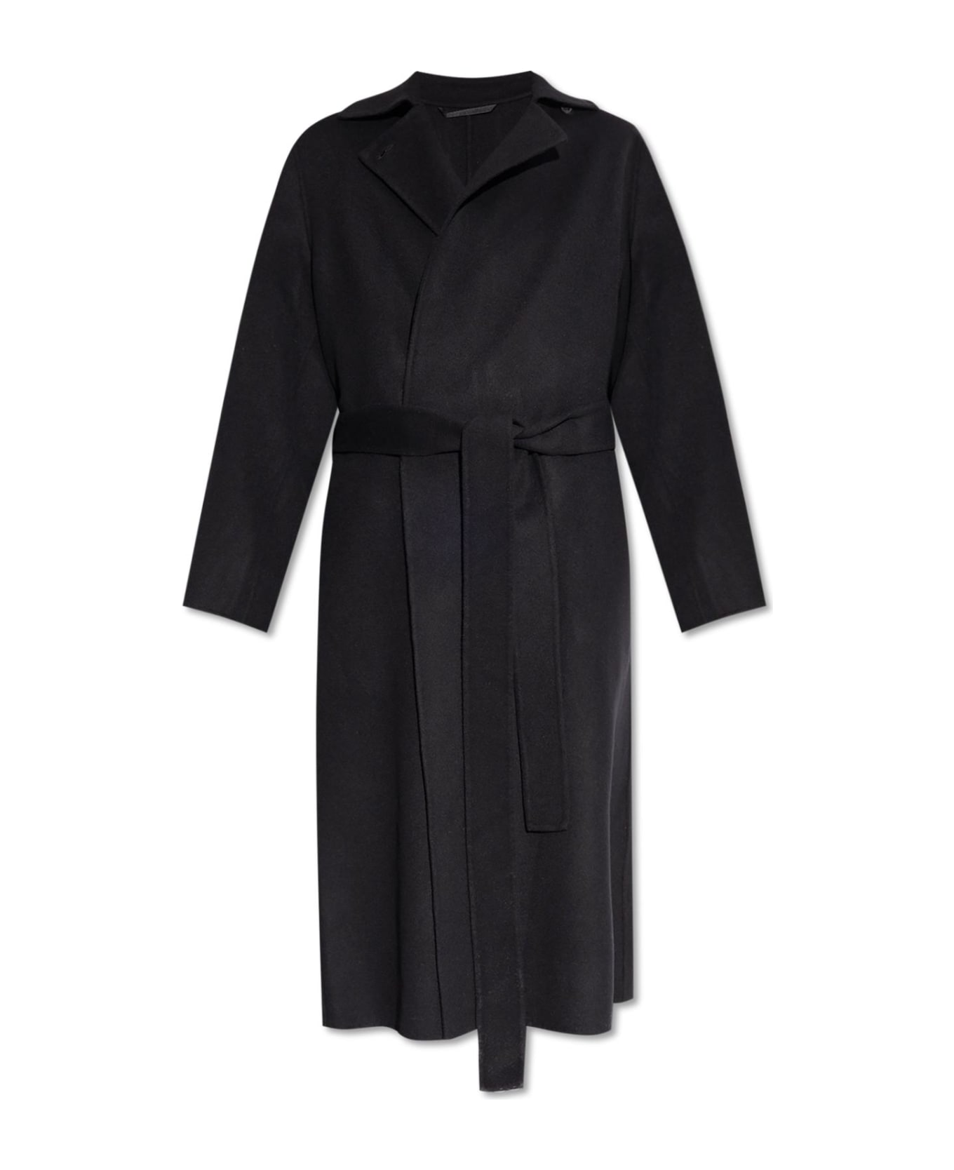 Kenzo Double-breasted Coat - BLACK