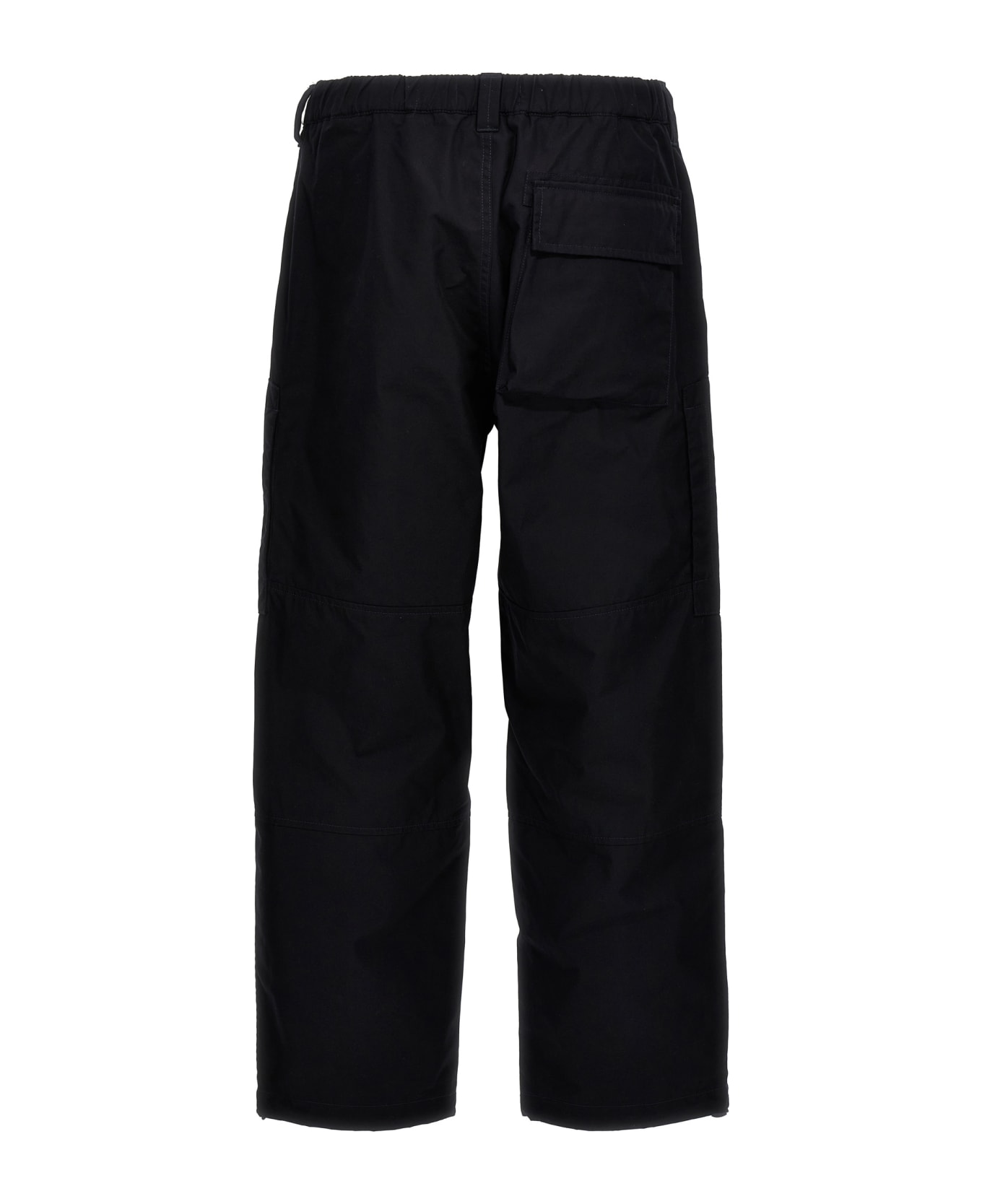 Stone Island Logo Badge Cargo Pants - NAVY BLUE