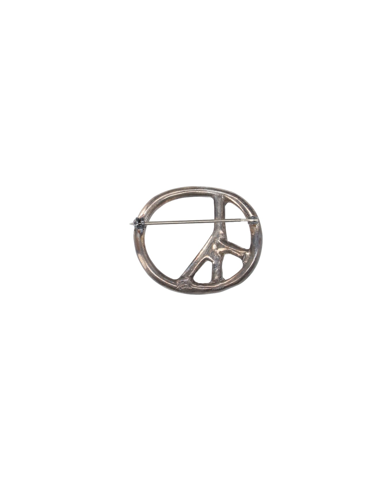 Needles 'peace' Brooch - Silver