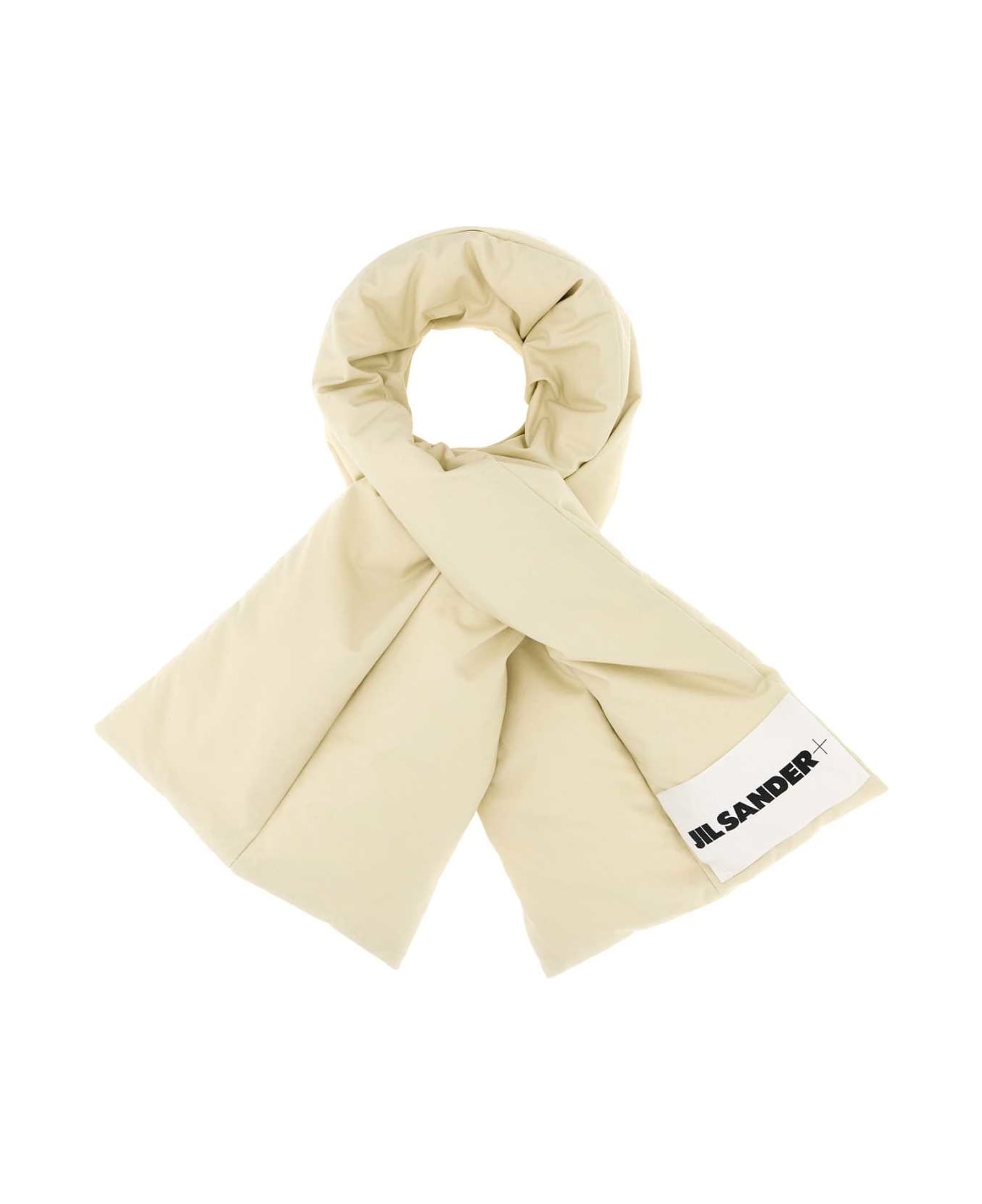 Jil Sander Cream Cotton Scarf - SAGE