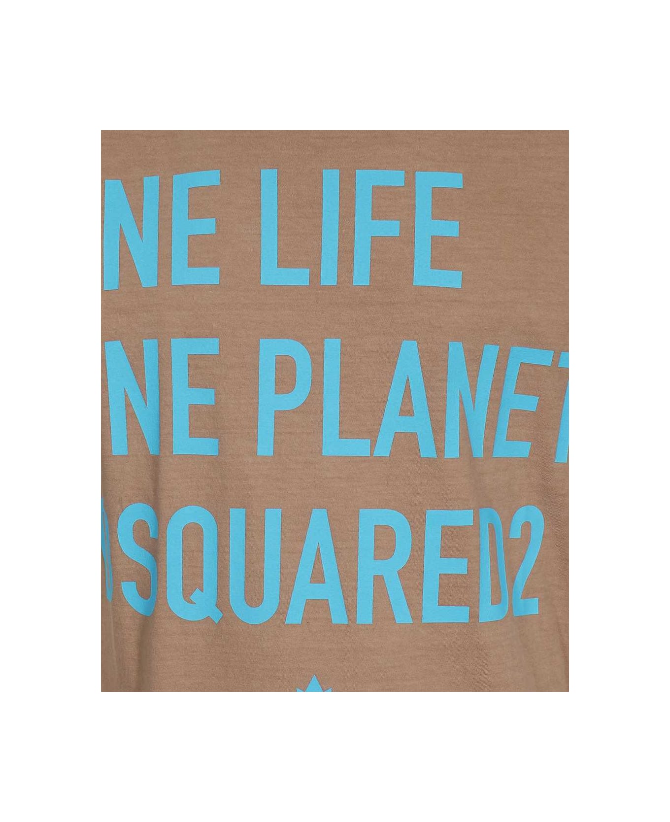 Dsquared2 Cotton Crew-neck T-shirt - Beige