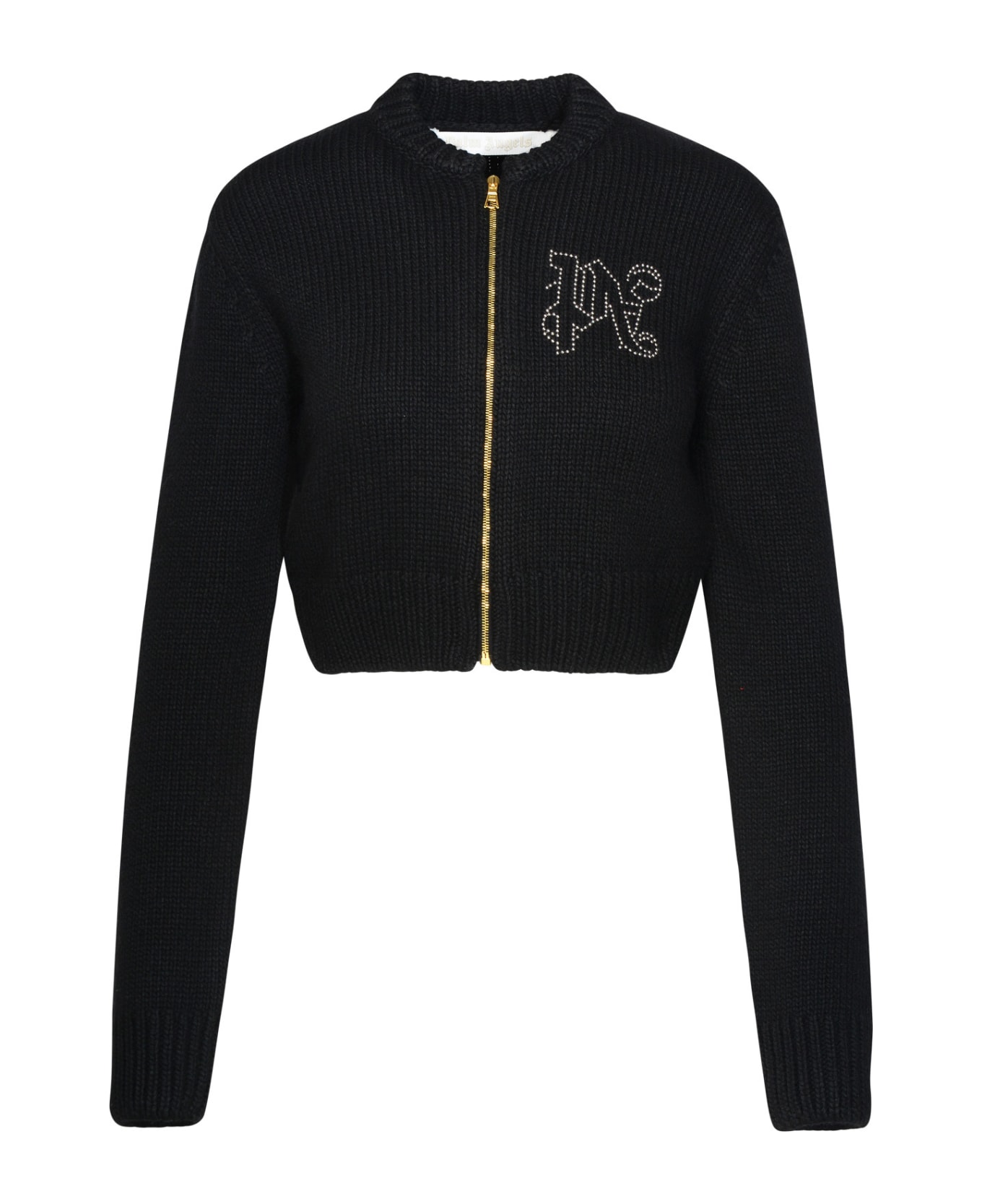 Palm Angels Wool Blend Sweatshirt - Black