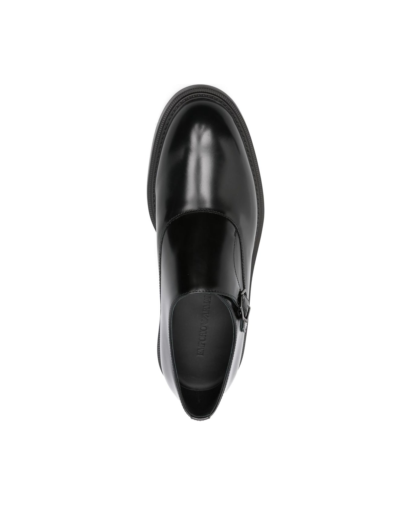 Emporio Armani Leather Brogues - Black