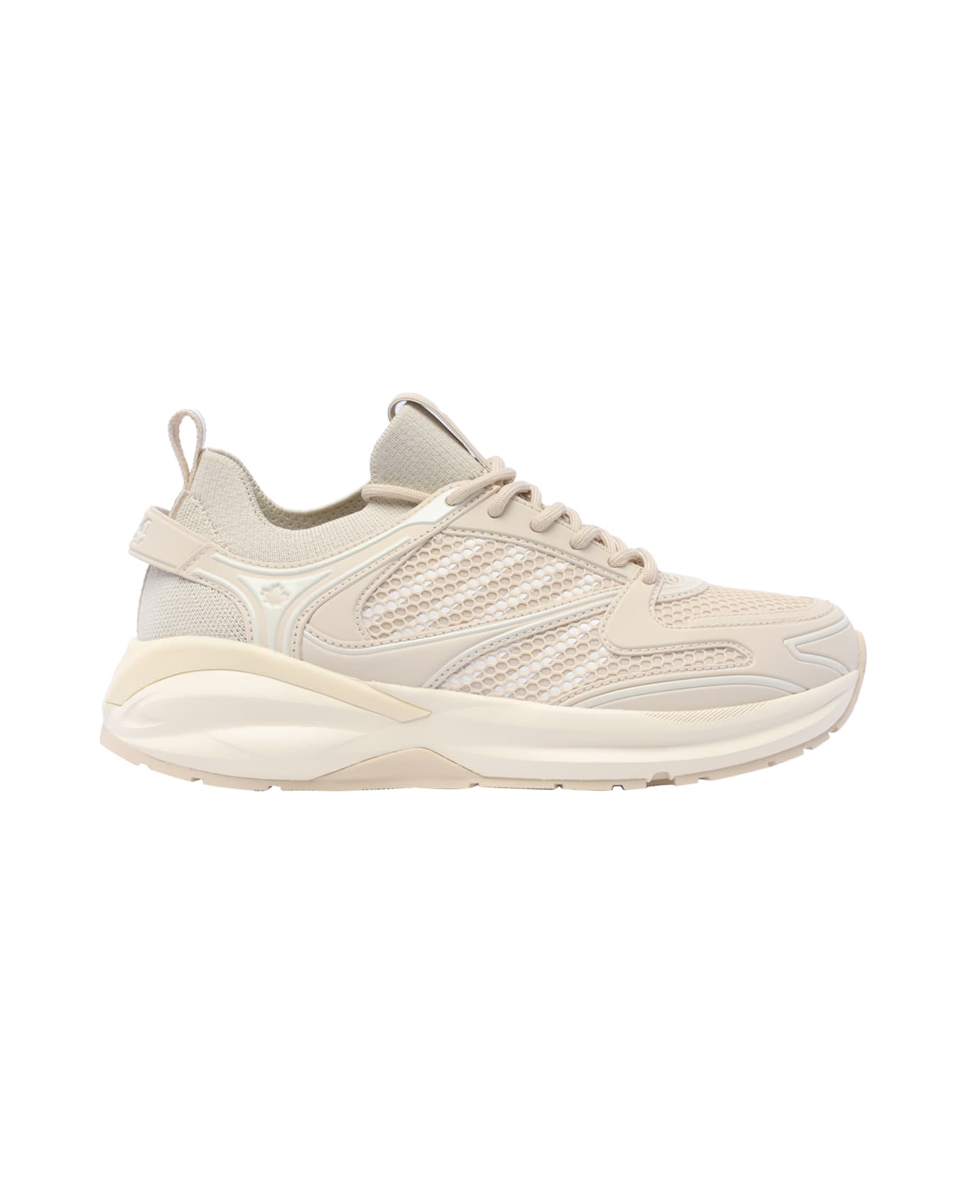 Dsquared2 Mesh Lace-up Sneakers - Beige