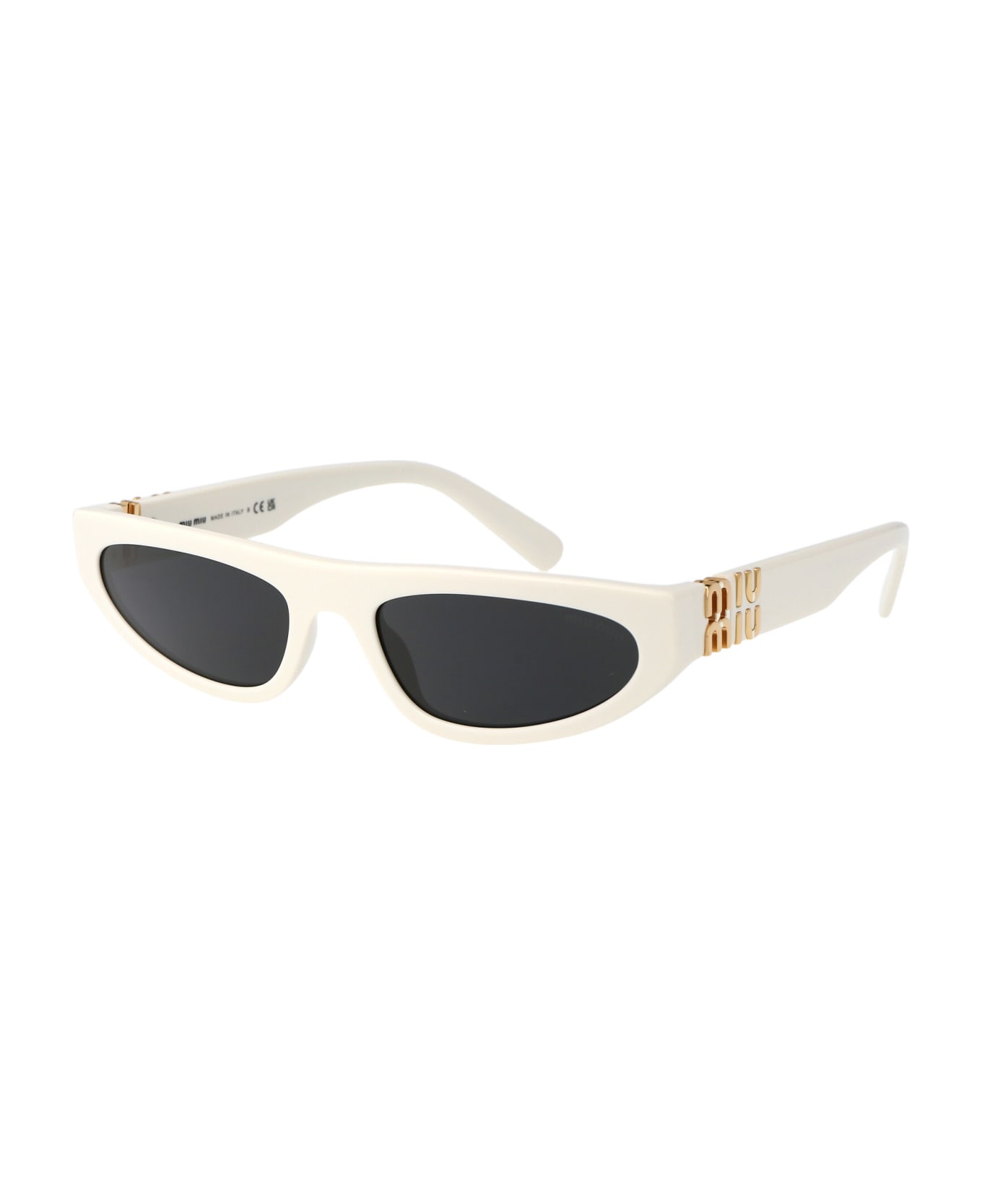 Miu Miu Eyewear 0mu 07zs Sunglasses - 1425S0 White Ivory