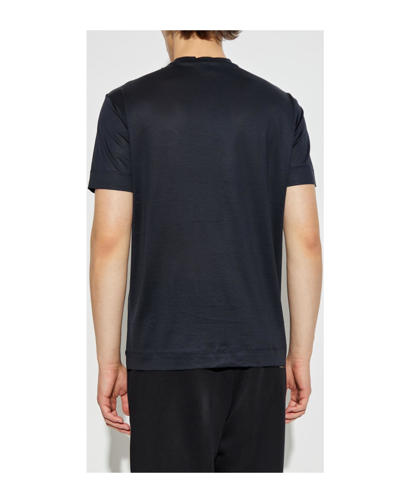 Emporio Armani T-shirt With Logo - Blue