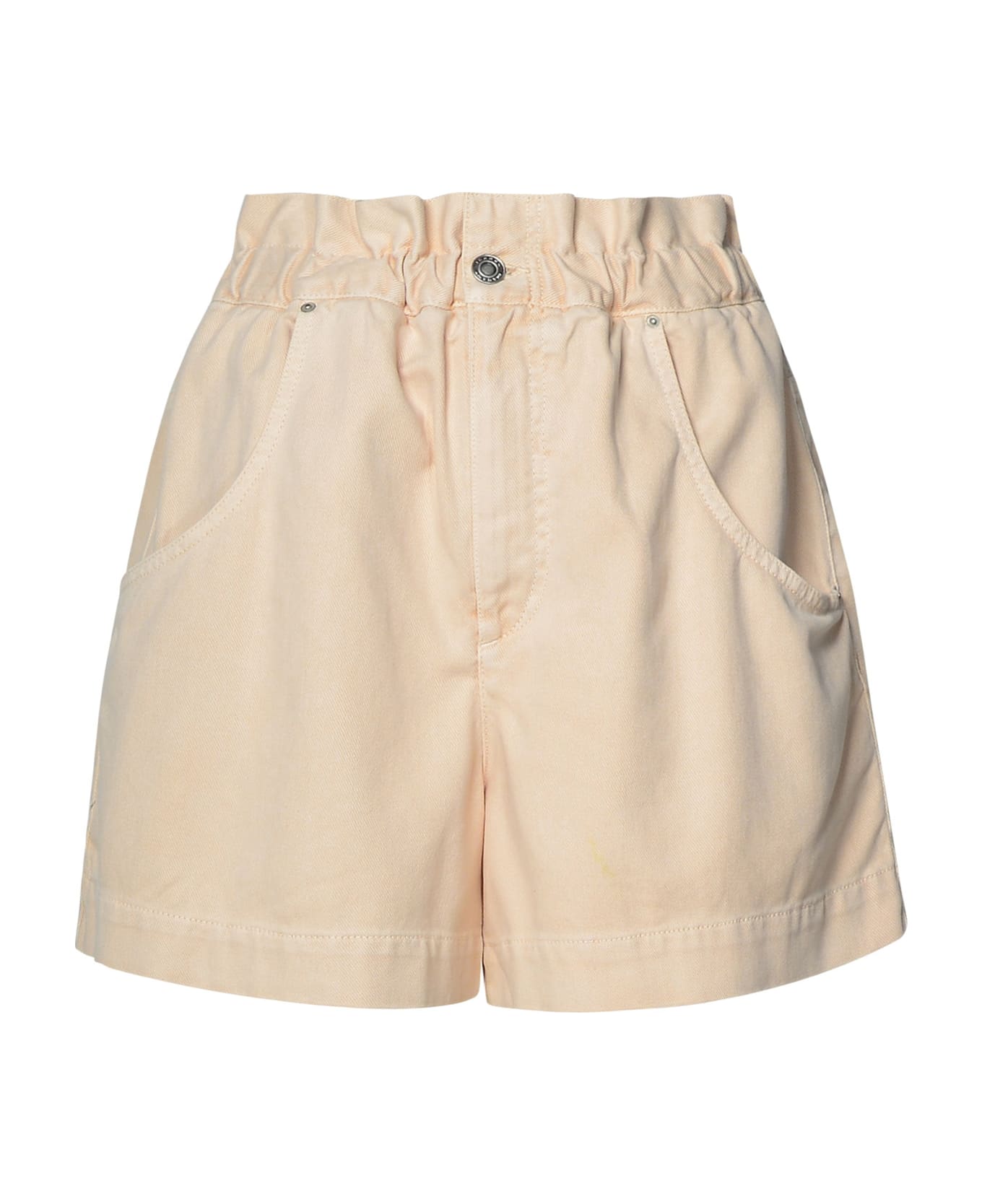 Marant Étoile 'titea' Shorts In Beige Cotton Blend - Ec Ecru
