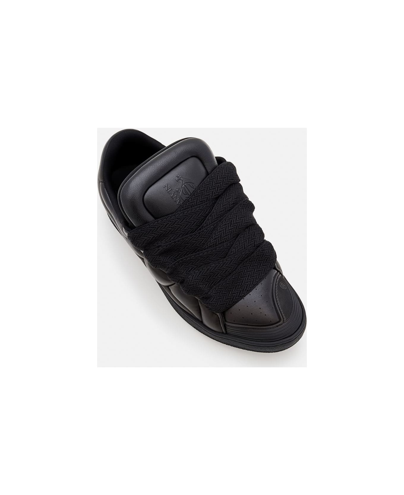 Lanvin Curb Xl Low-top Leather Sneakers - BLACKBLACK スニーカー