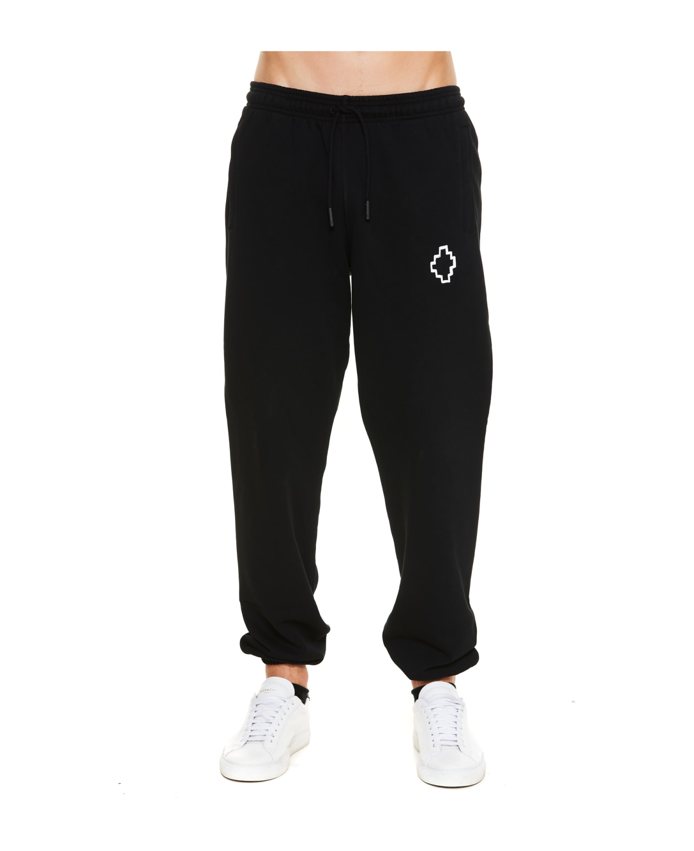 Marcelo Burlon Tempera Cross Sweatpants - Black White