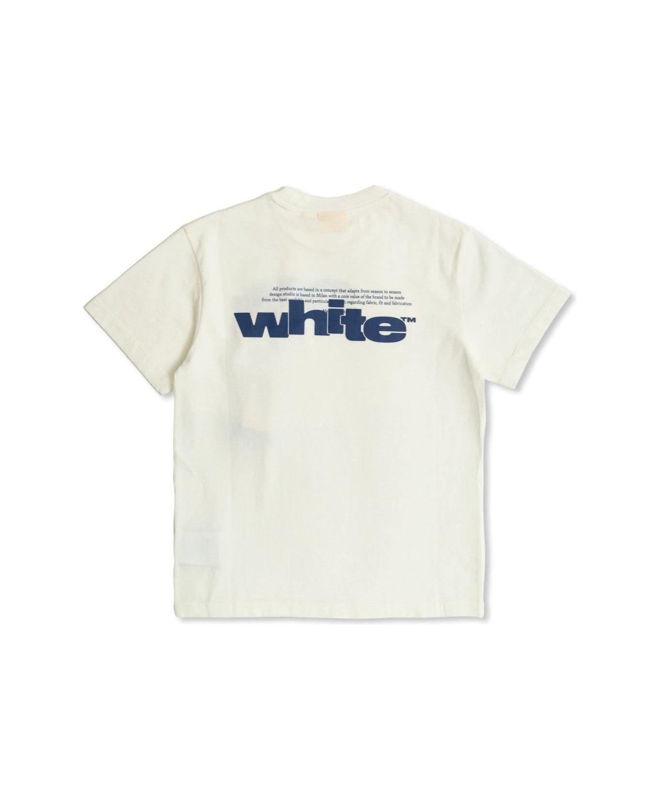 Off-White Off Split T-shirt - White Black