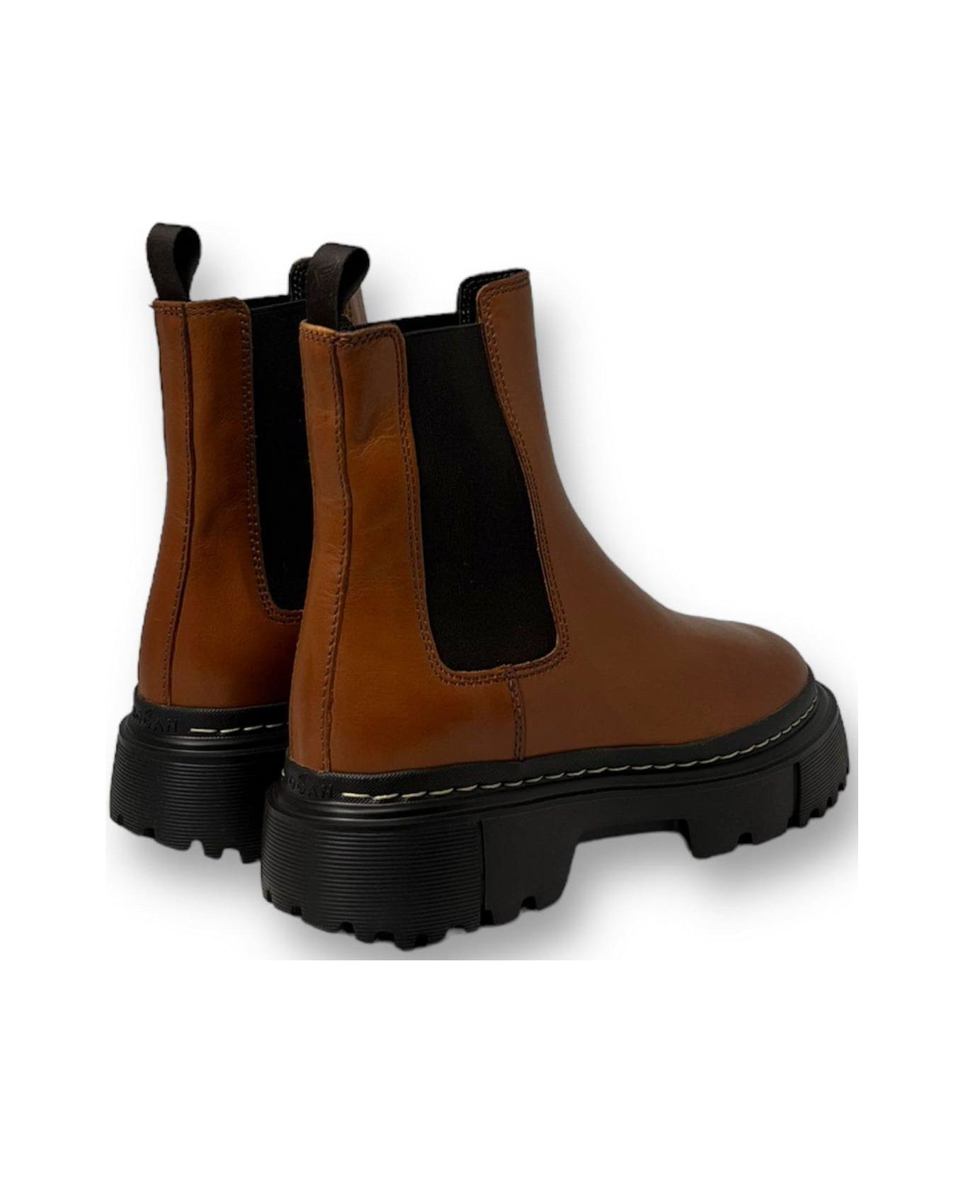 Hogan H619 Chelsea Boots - Brown