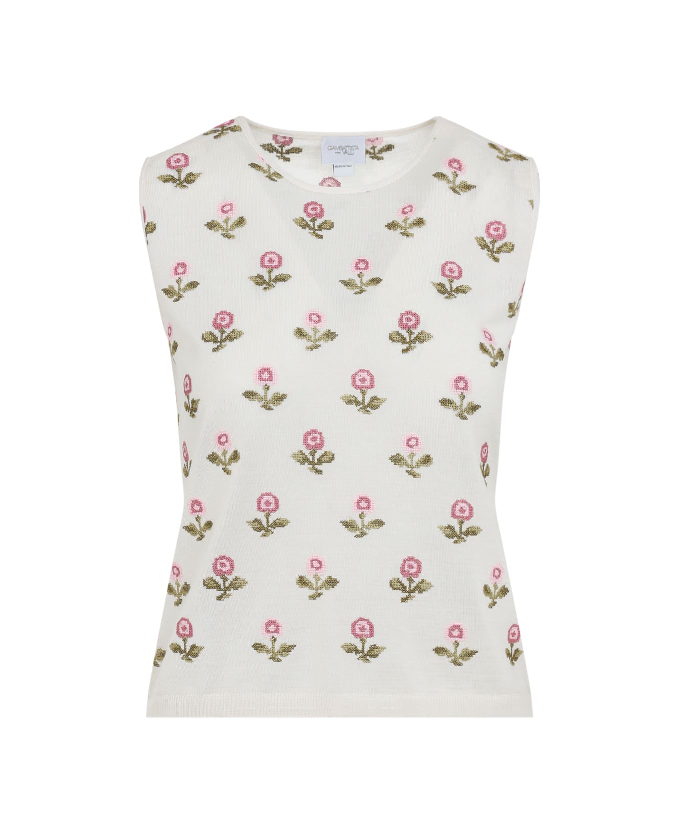 Giambattista Valli Knit Top - Ivory Rose